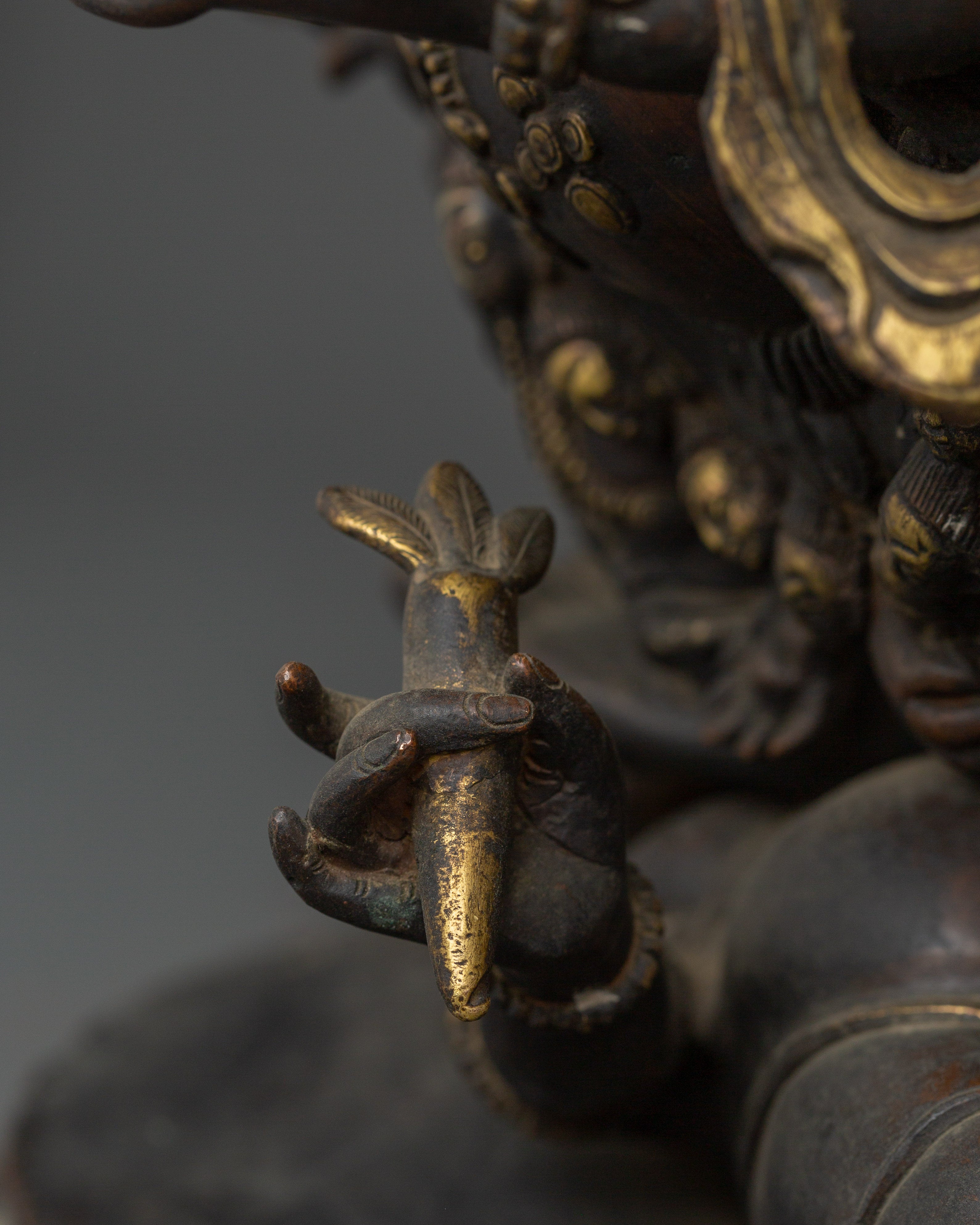 Copper Mahakala Statue | Buddhist Protector Deity