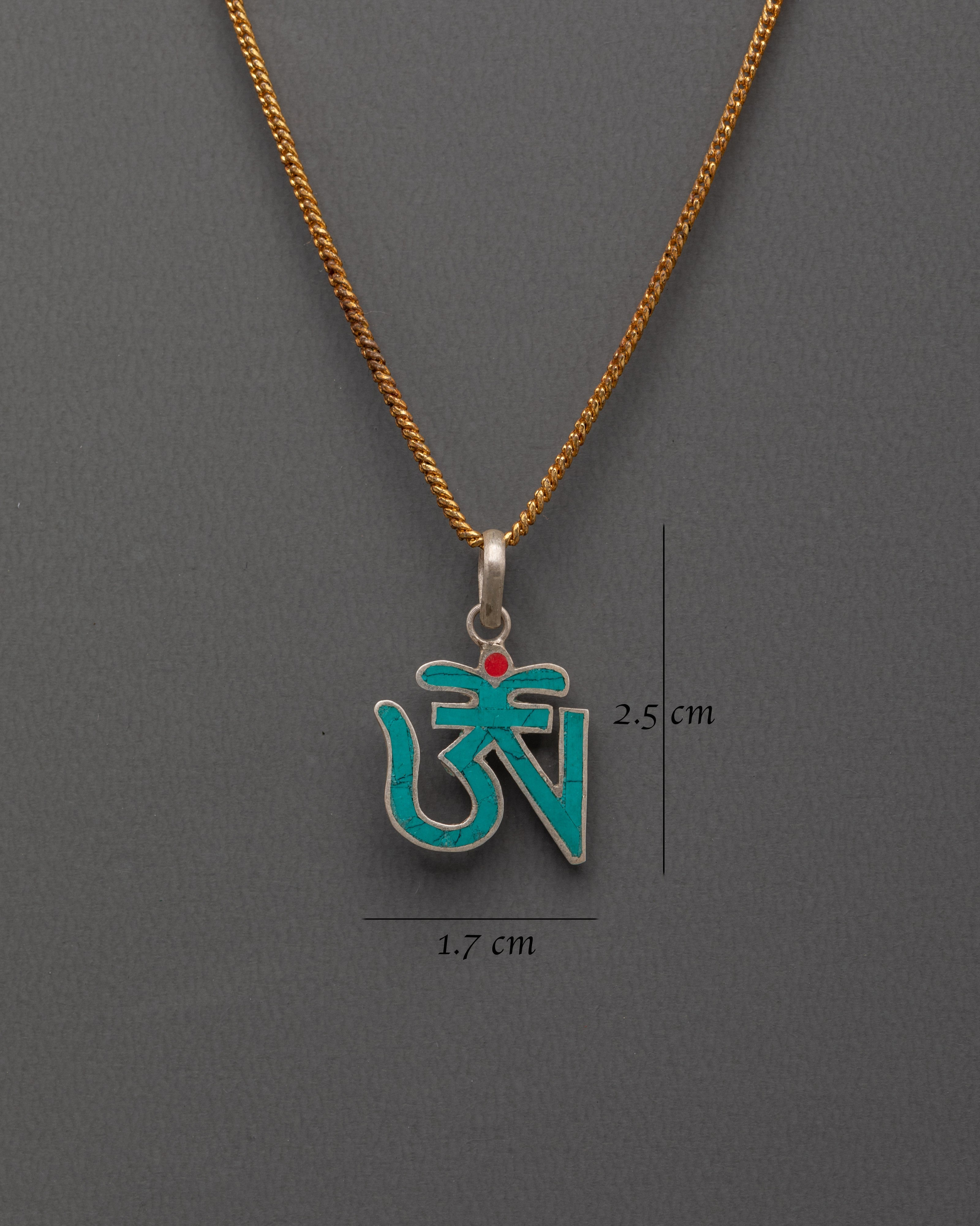 Handcrafted Om Symbol Pendant | Sterling Silver Meditation Locket