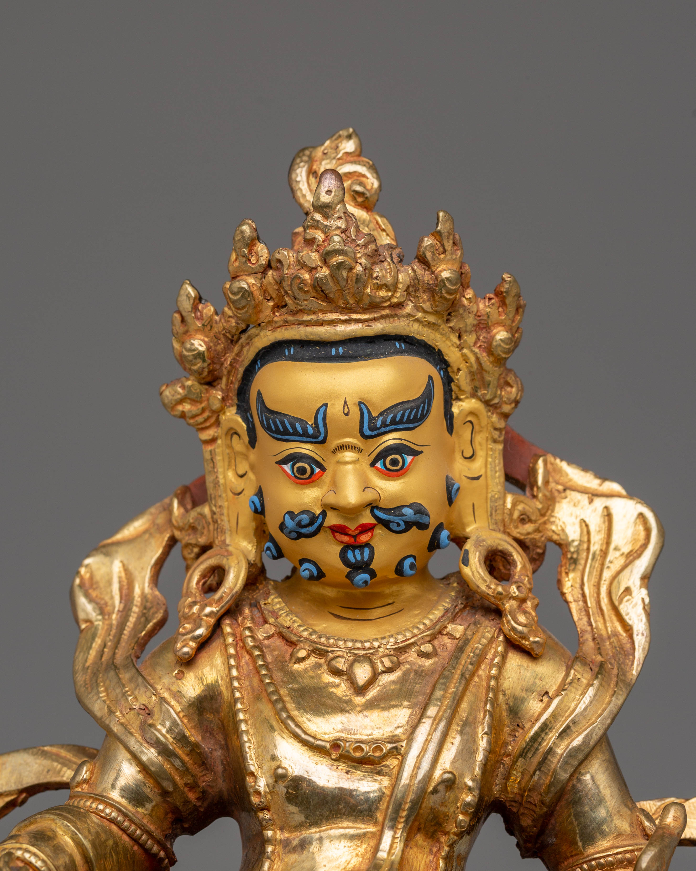 Handcrafted Copper Figurine of Dzambhala | Embodiment of Wealth