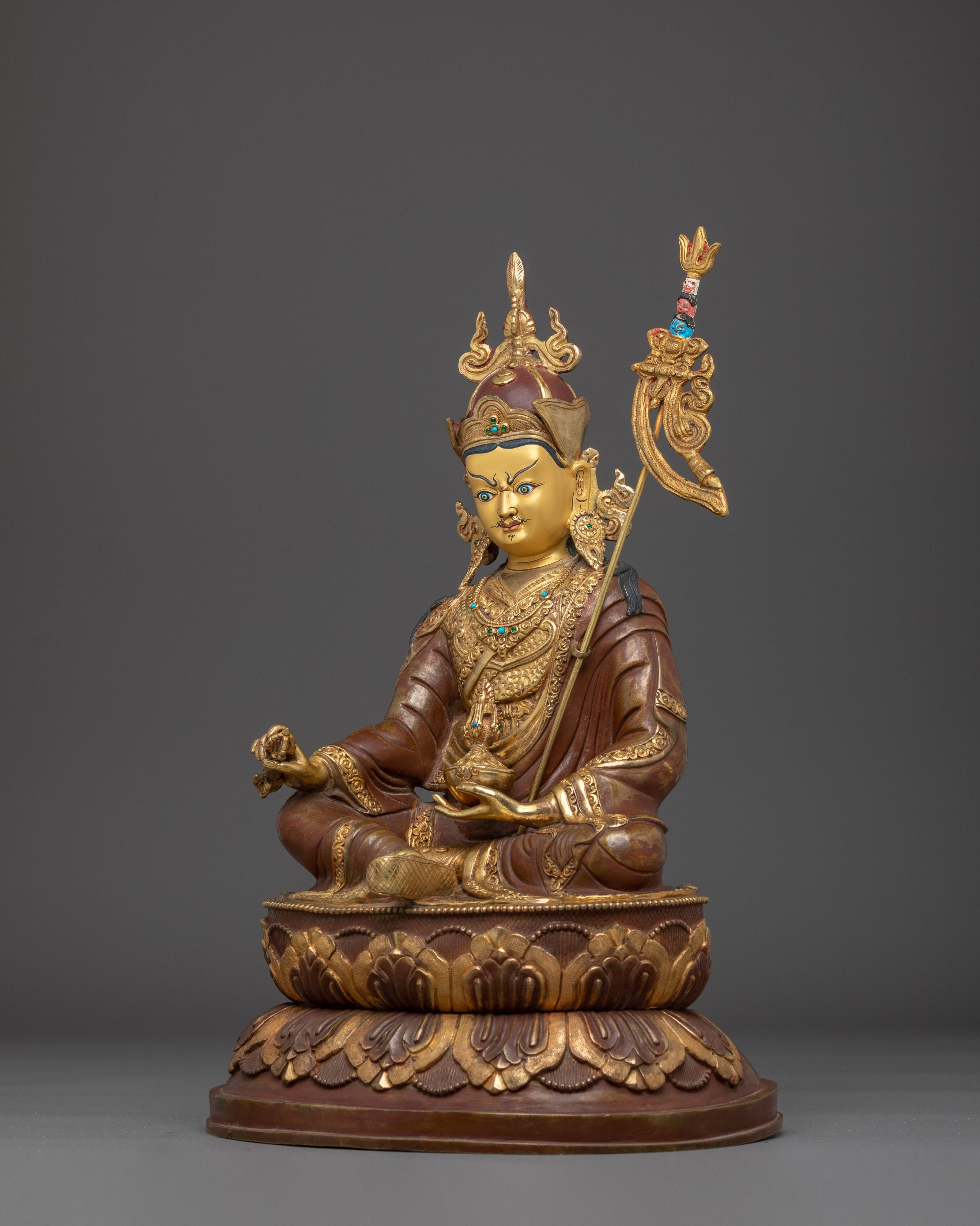 Handmade Statue of Guru Rinpoche | Buddhist Precious Guru