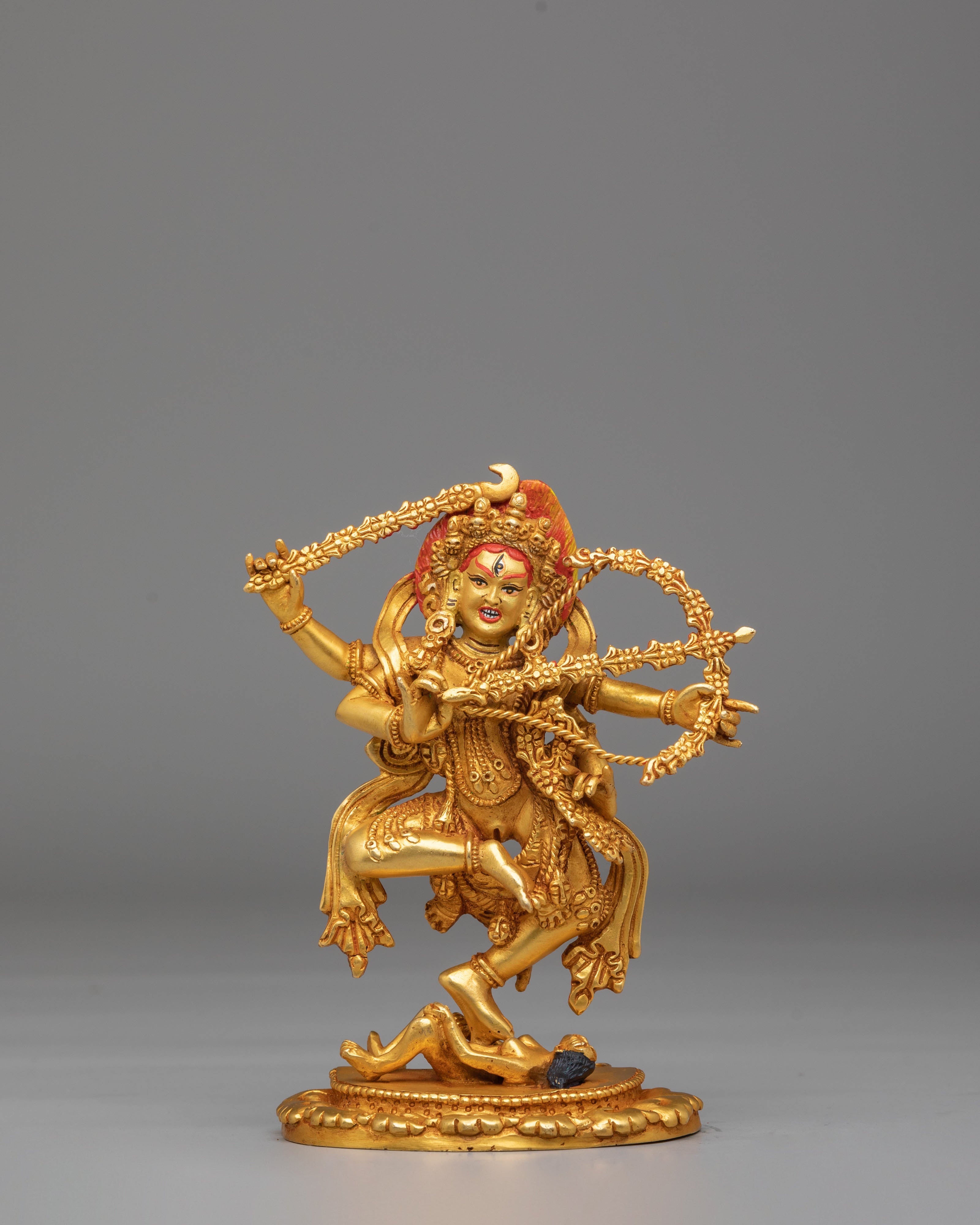 Handcrafted Kurukulla Buddhist Statue | Tibetan Tantric Goddess Sculpture
