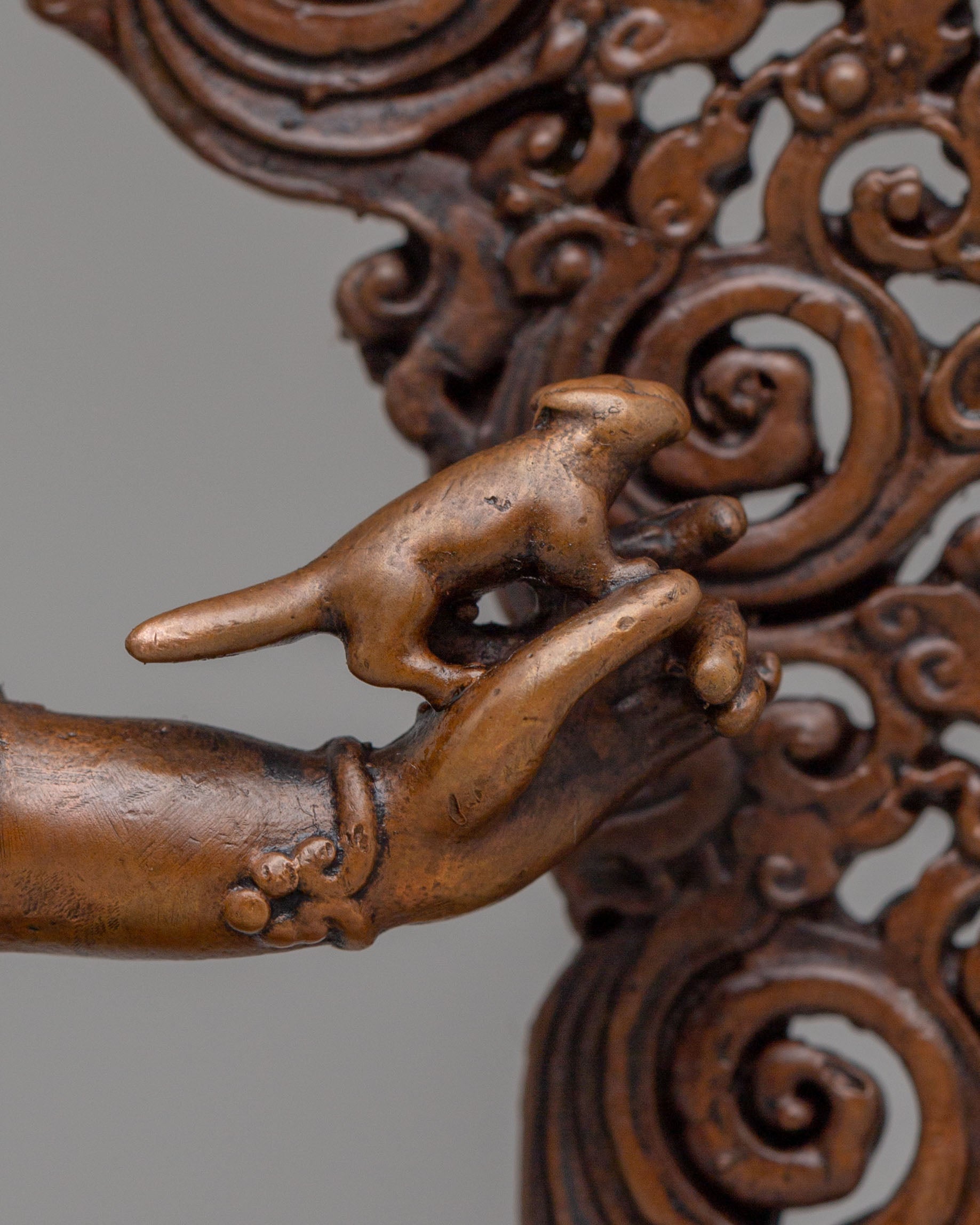 Handmade Three Nyingma Protectors | Rahula Dorje Legpa Ekajati Statue