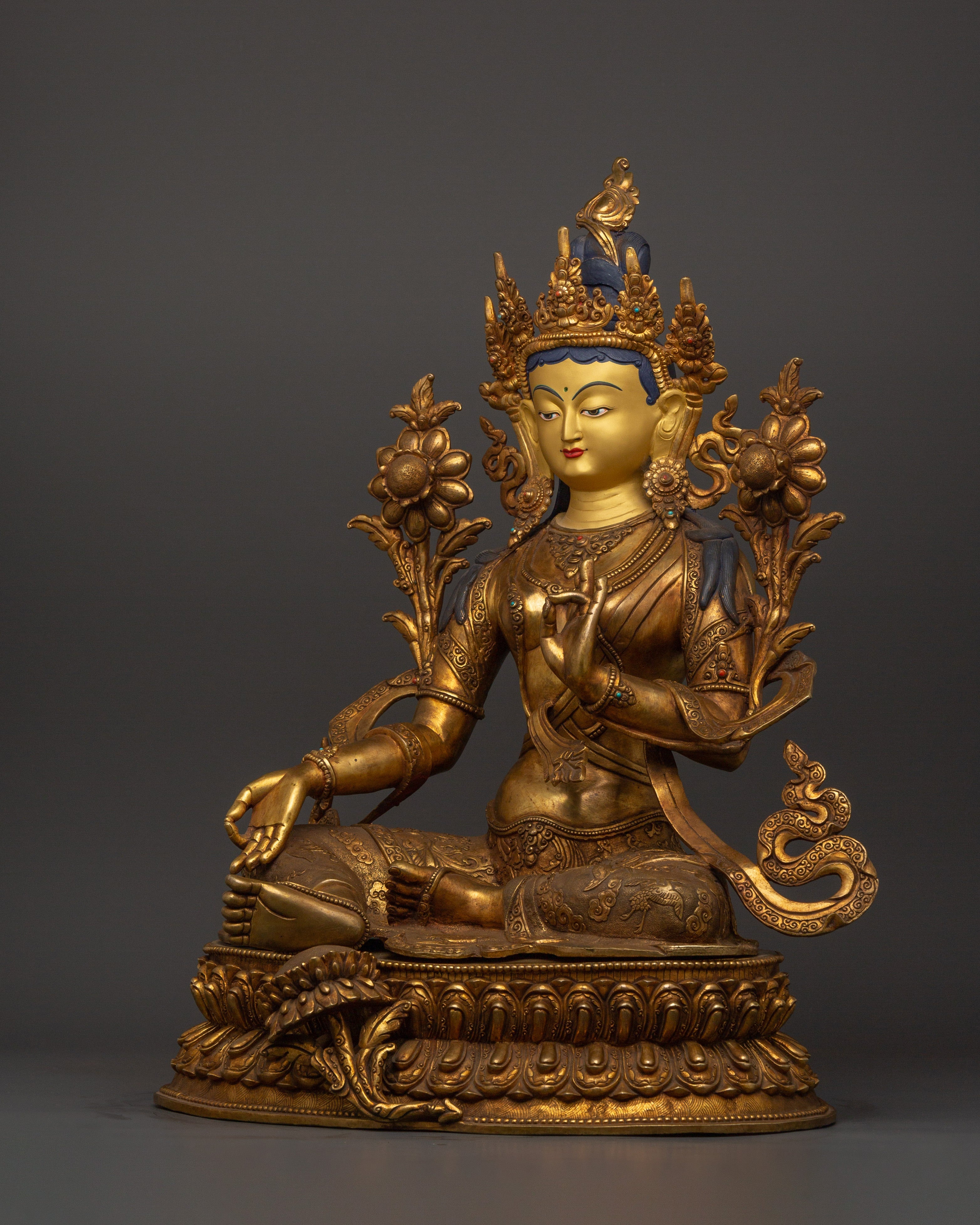 Green Tara Spiritual and Healing Statue | Handcrafted Figurine
