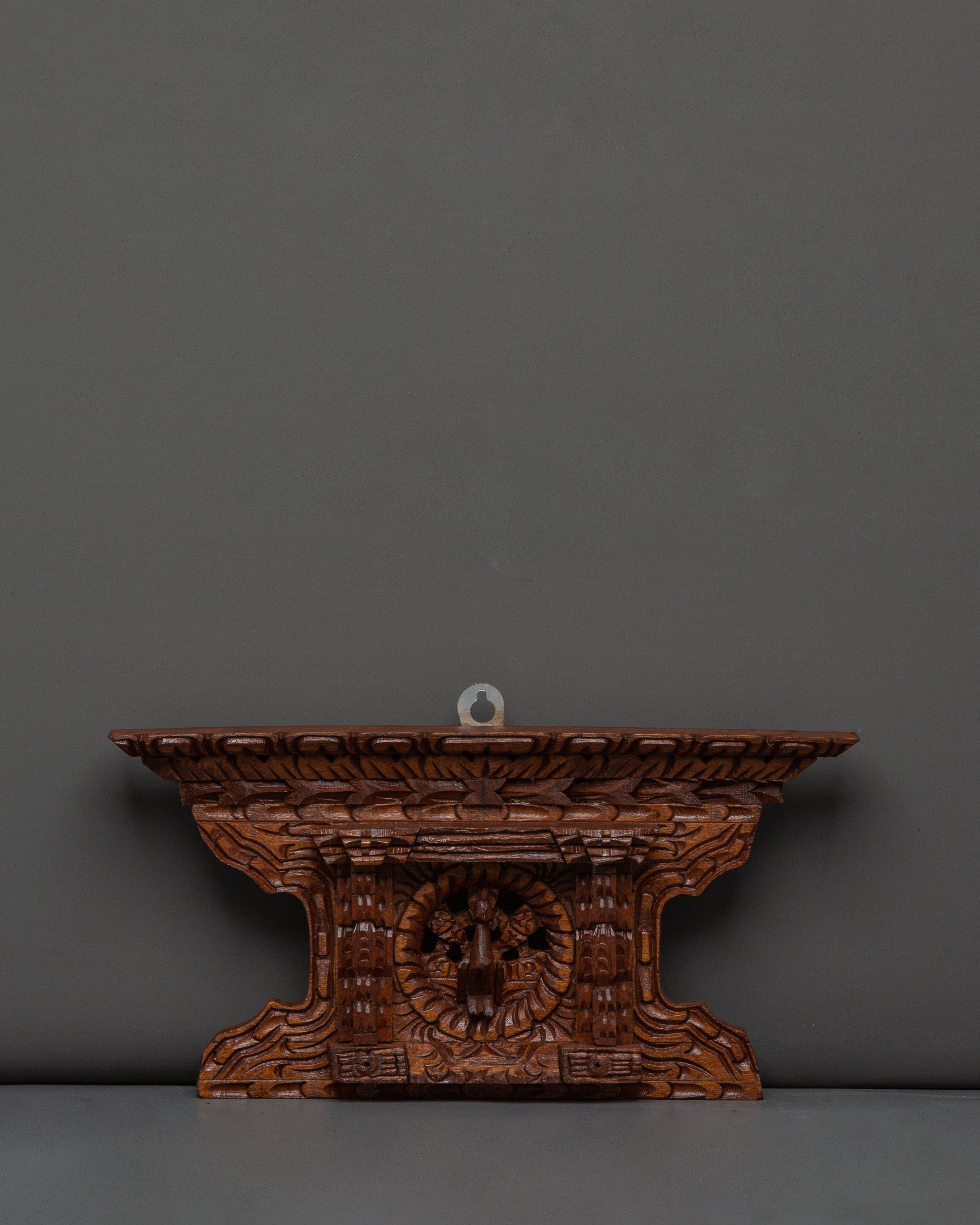 Wooden Peacock Motif Wall Art 