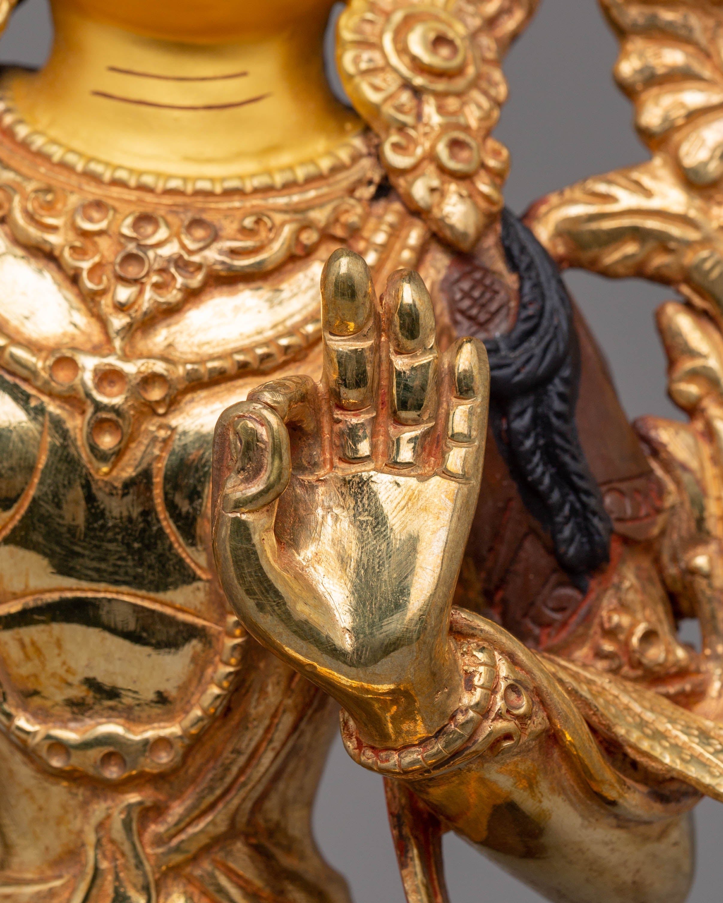 Handcrafted Manjushri Bodhisattva Figurine | Ignite Wisdom with our Sculpture