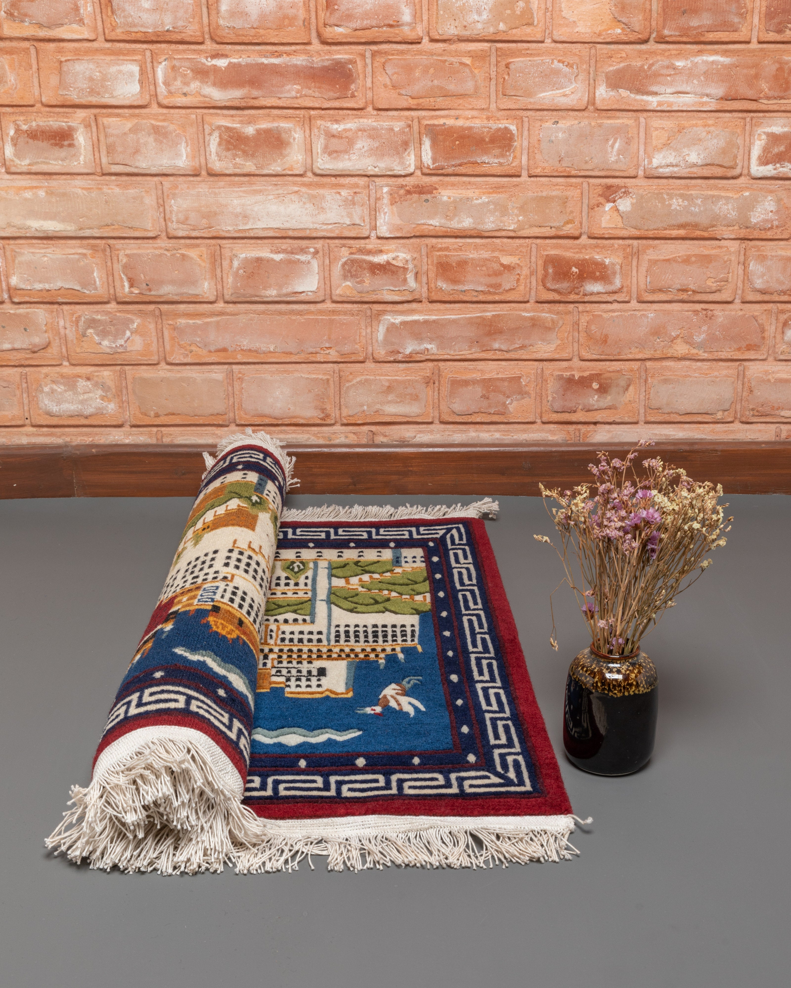 Potala Palace Woven Rug | Tibetan Rug For Home Decor