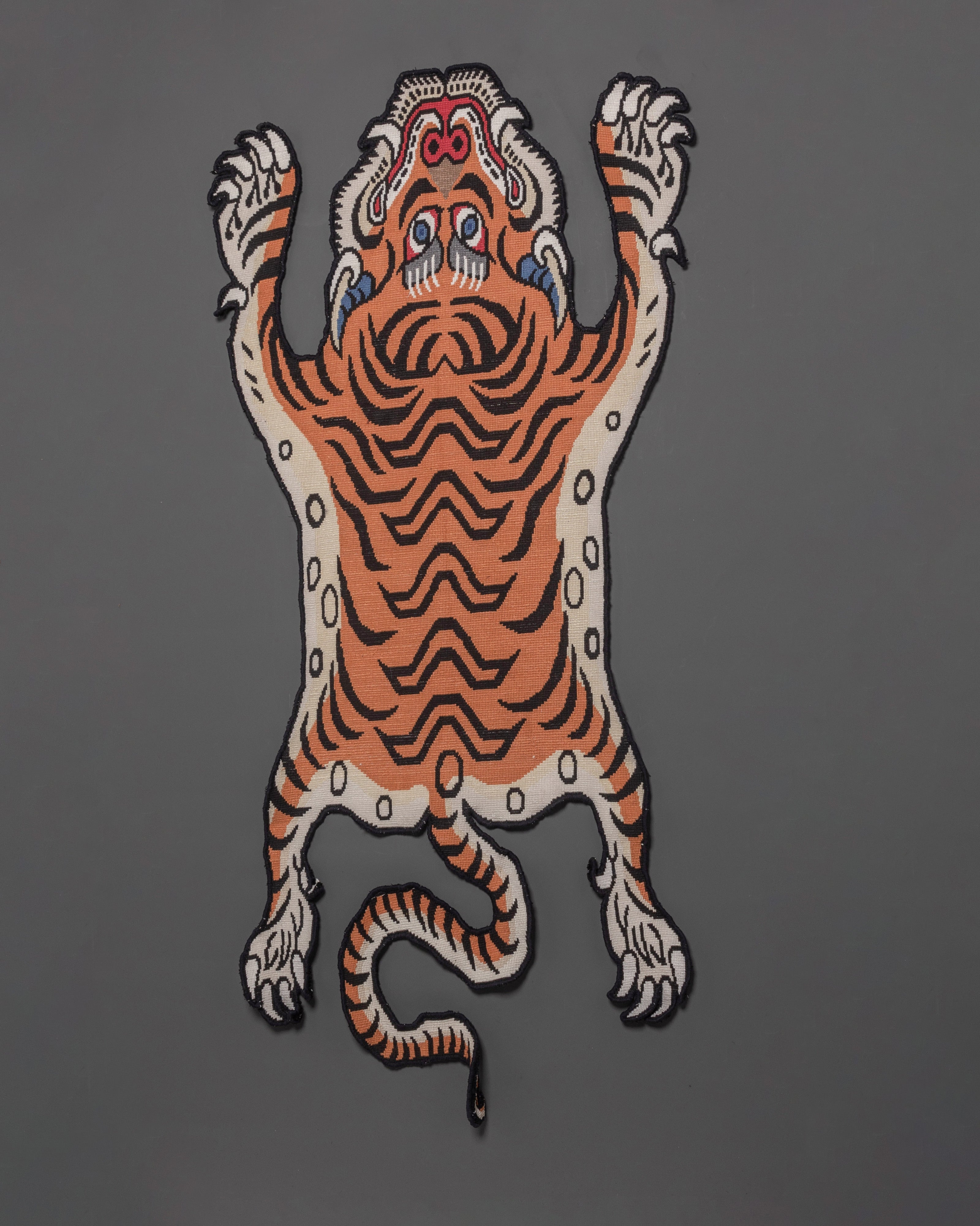 Handwoven Tiger Design Rug | For Home Decor