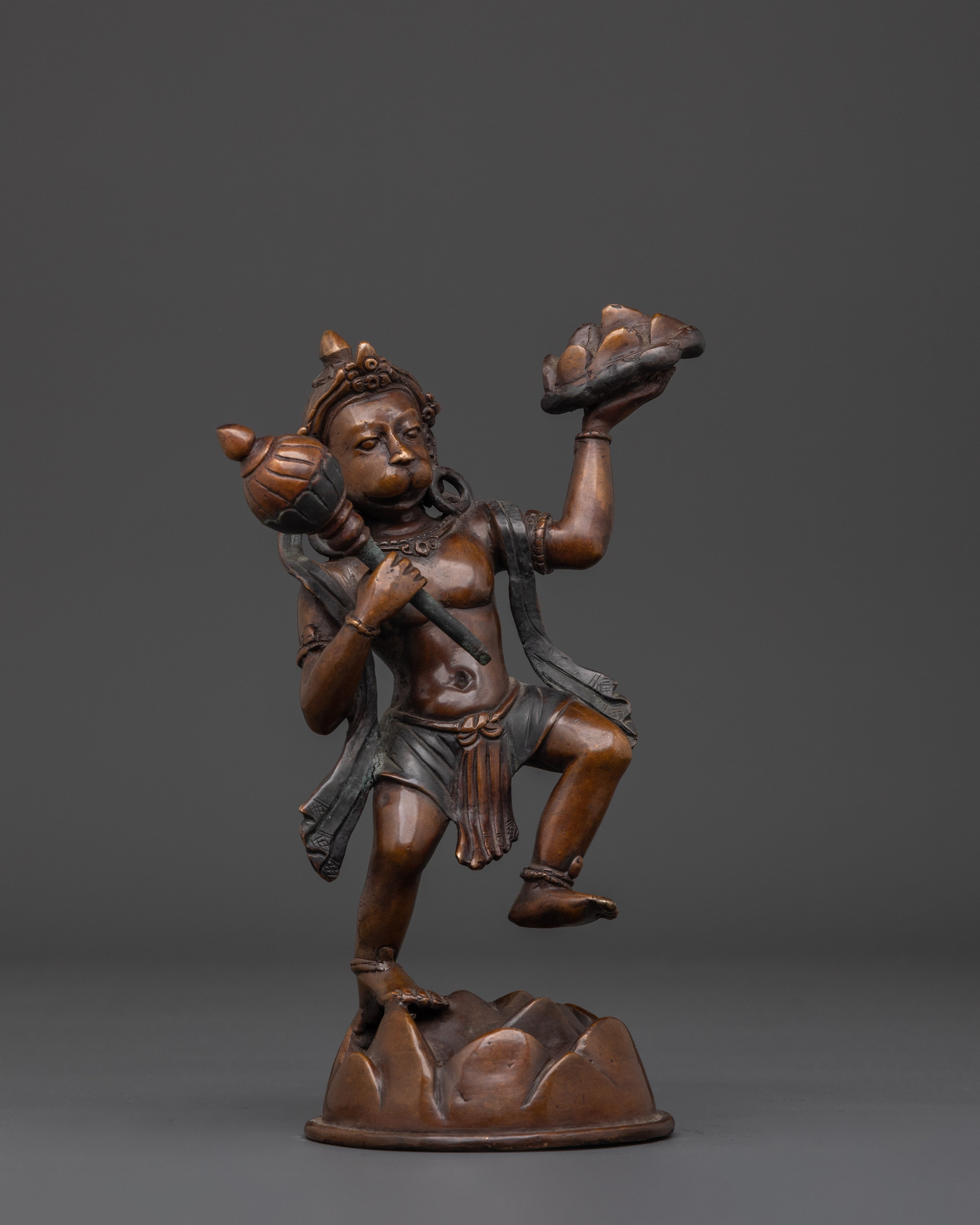 Hanuman Hindu Deity Statute | Traditional Statue of the Hindu God for Your Altar