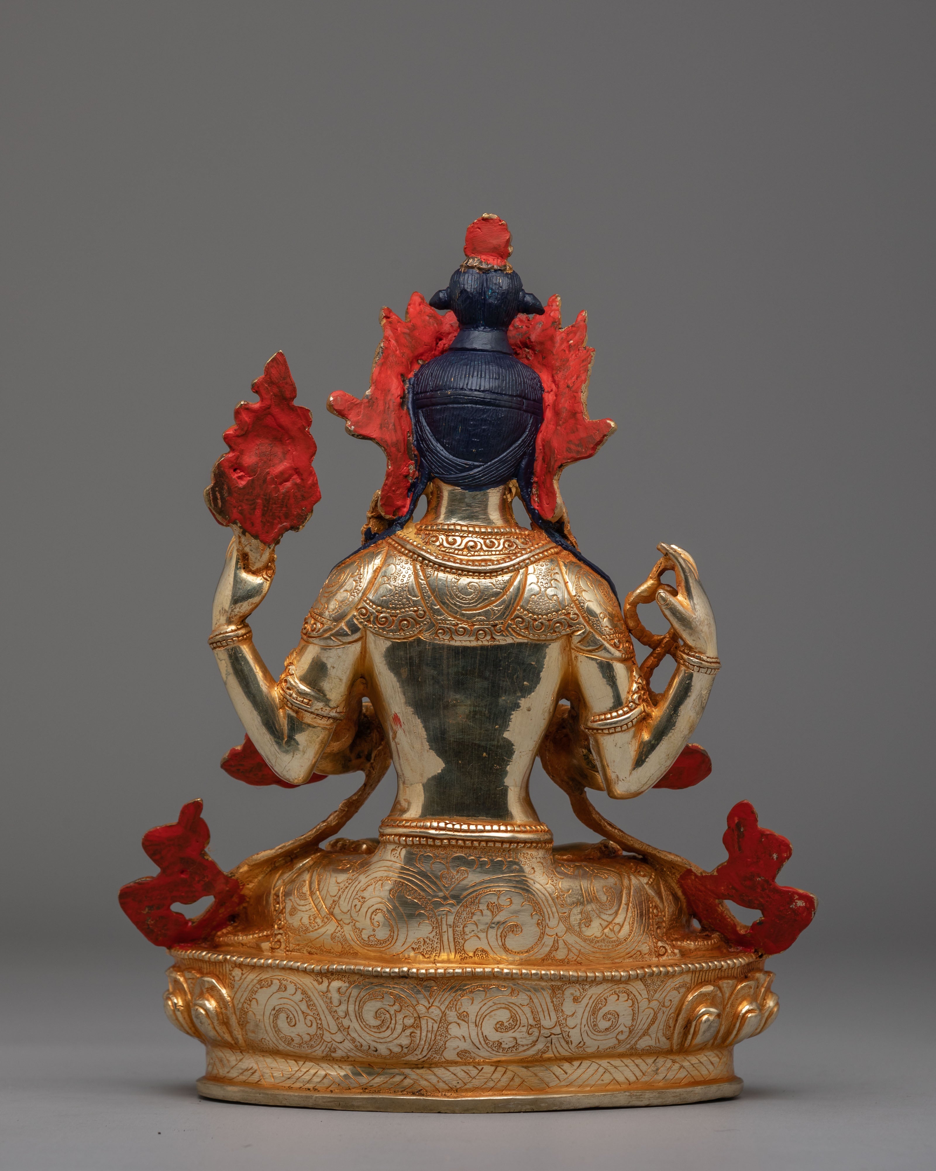 Traditional Chenrezig Altar Sculpture | Bodhisattva of Compassion