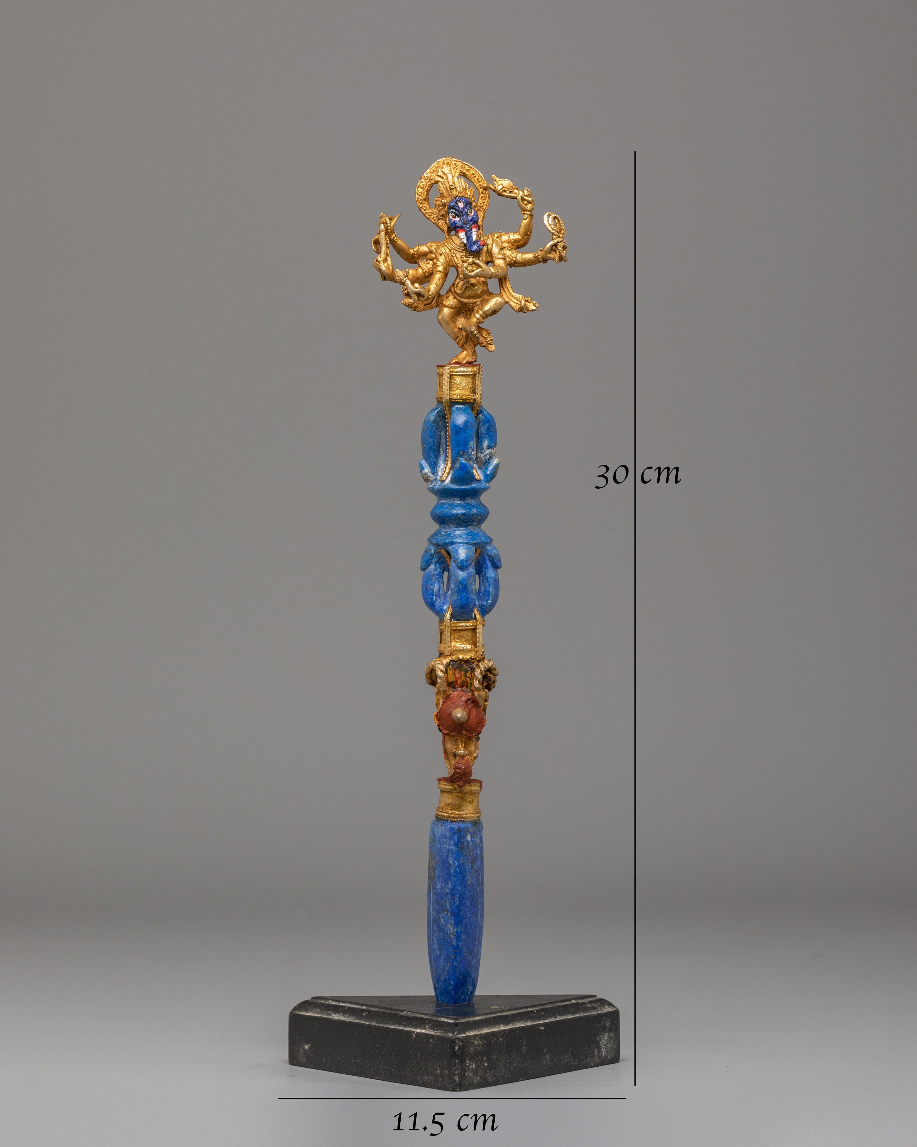Spiritual Maha Rakta Ganesha Phurba | Sacred Tantric Dagger