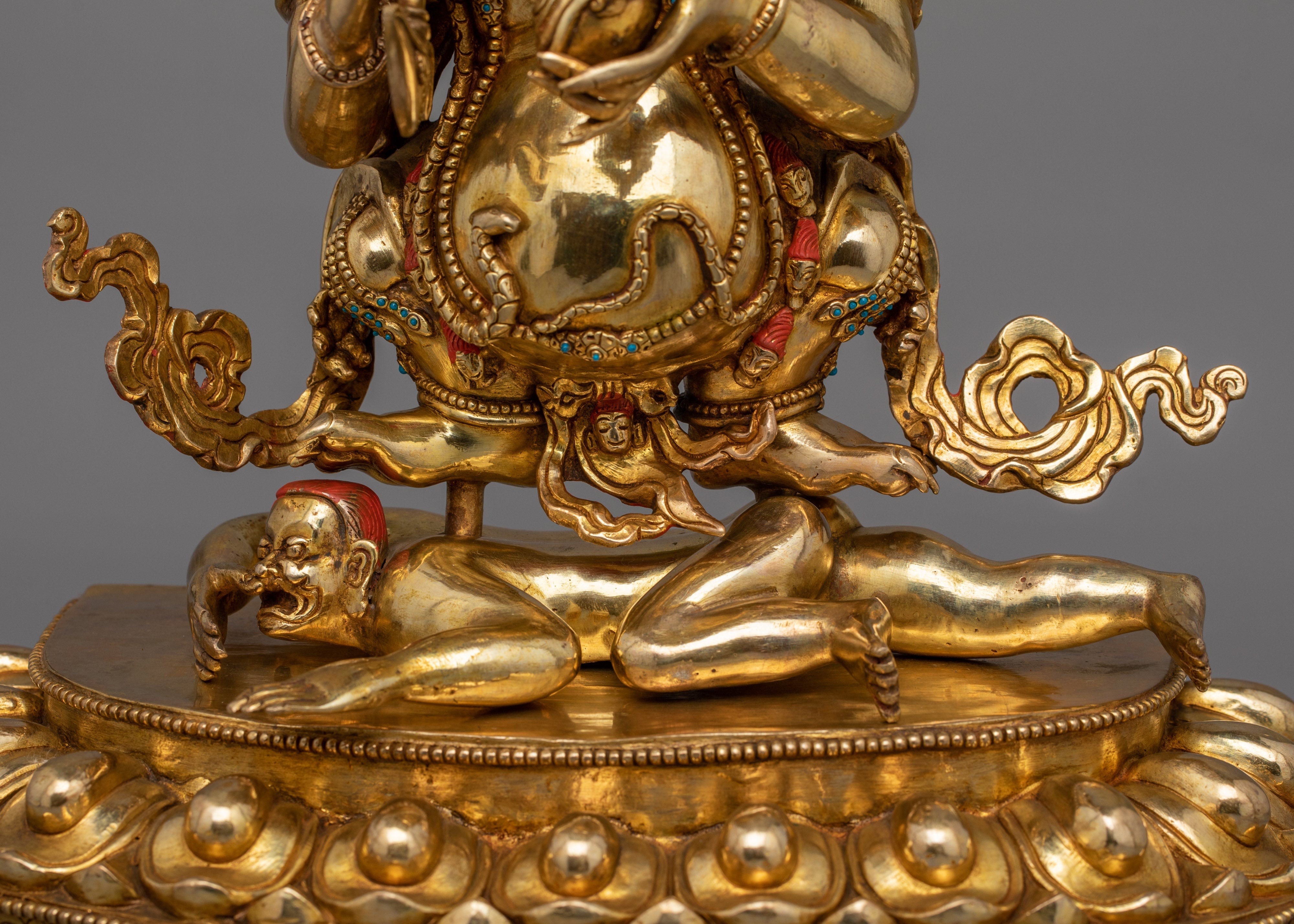 Vajrayana Sakya Mahakala Statue | Tibetan Buddhist Protector Deity