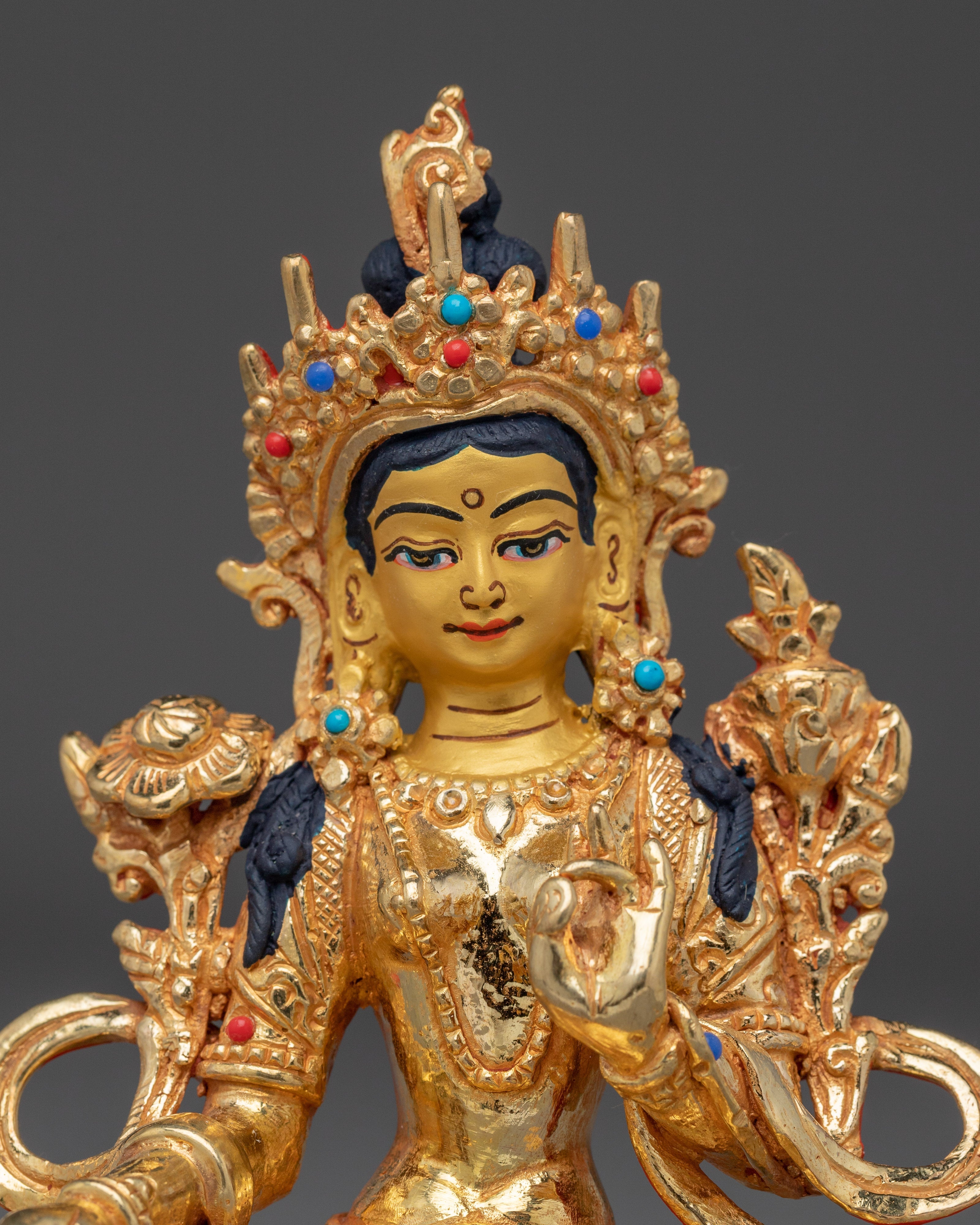 Swift Liberator Green Tara Figurine | Mother of All Buddhas