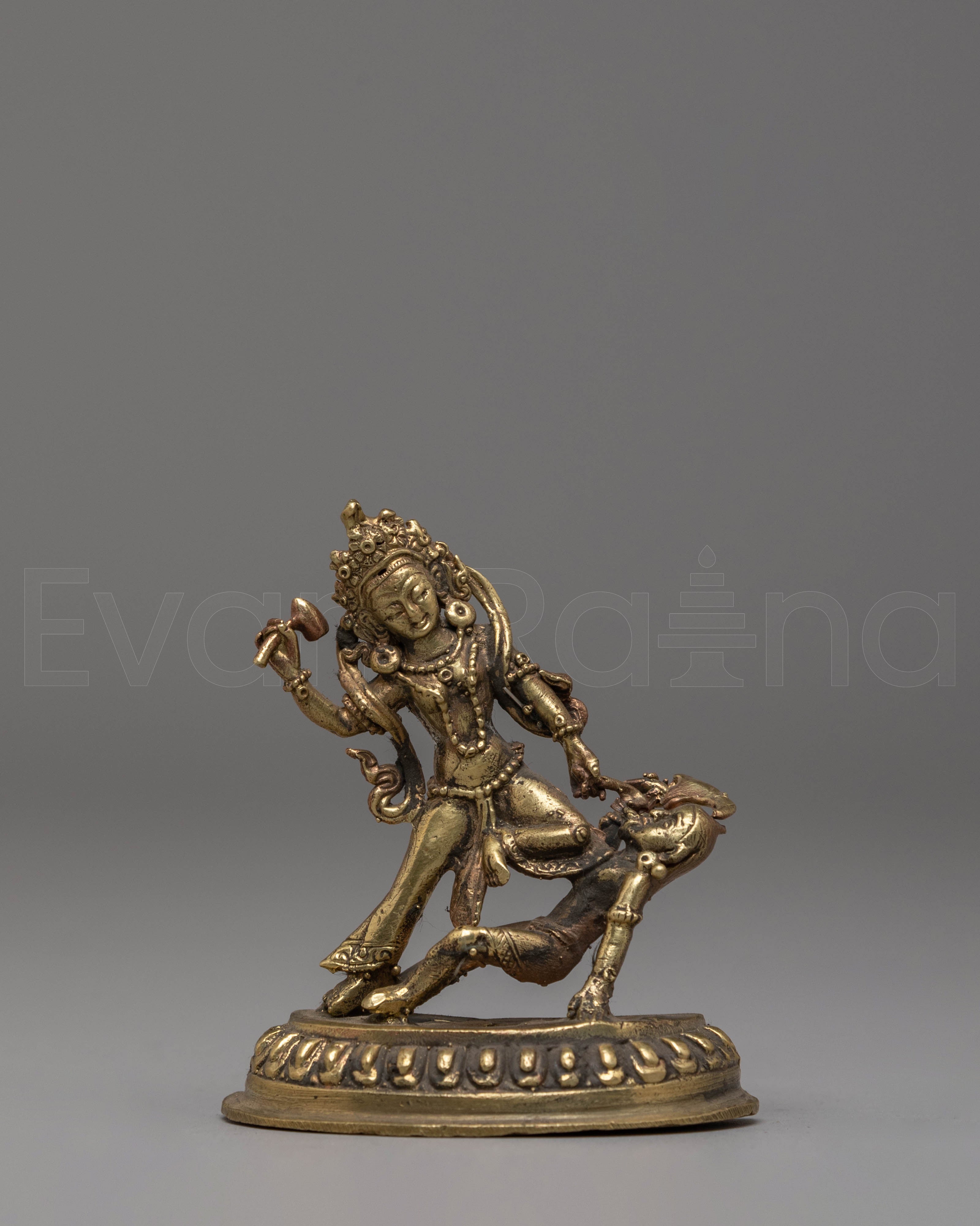 Handmade Copper Body Bhimsen Statue