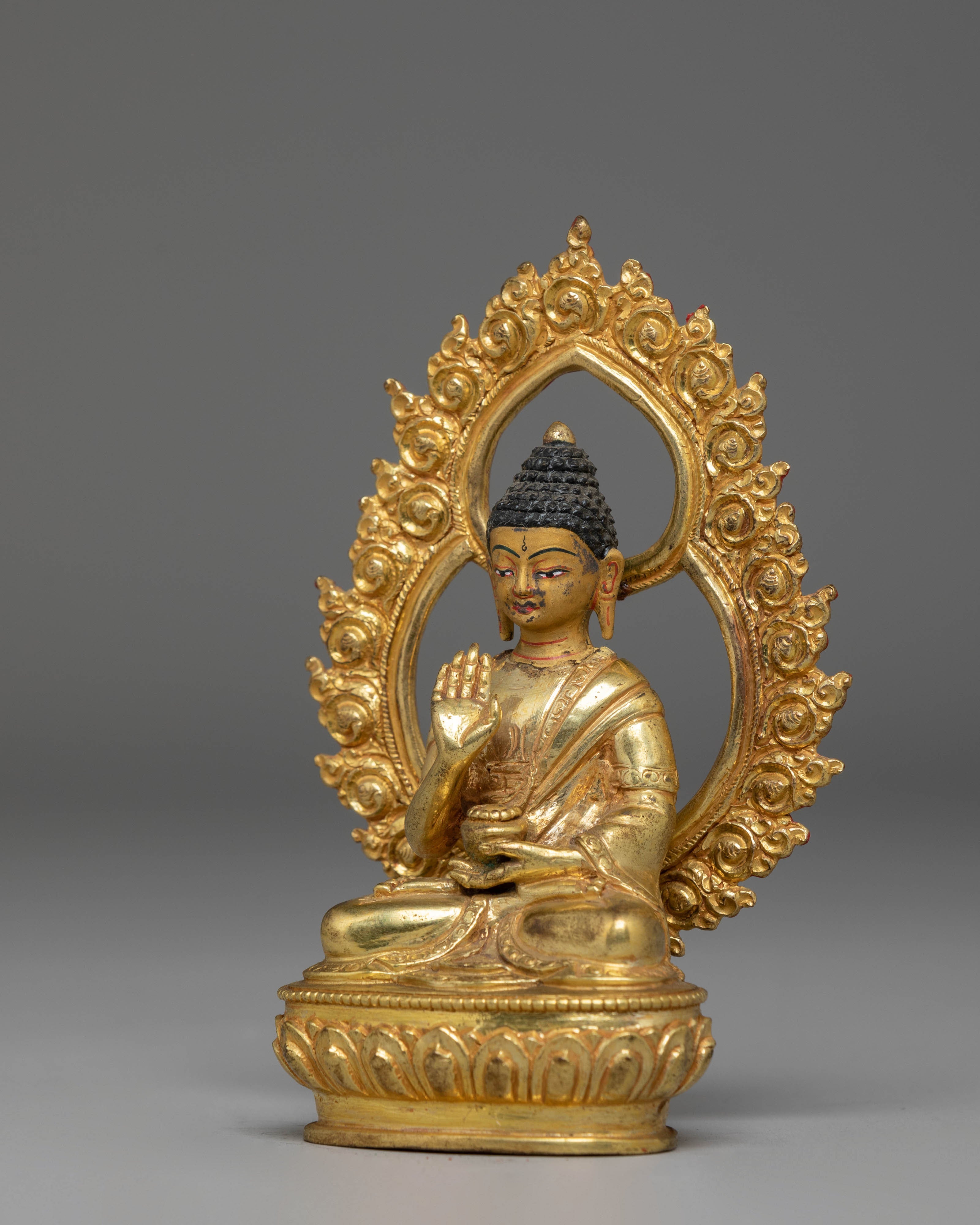 Copper Statue of Amogasiddhi Buddha | The Lord of Karma