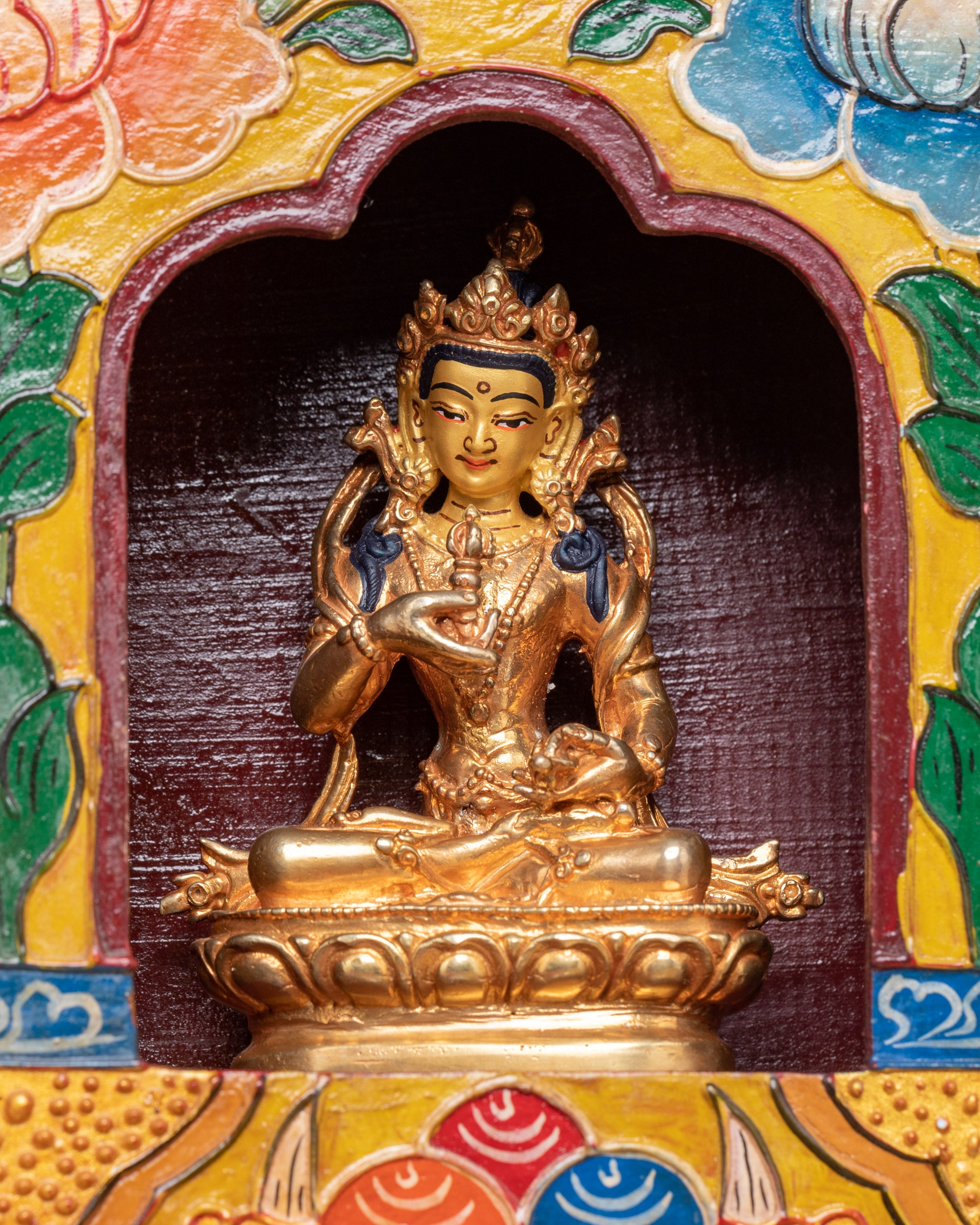 Buddhist Altar Box with Buddha Statue | Altar and Meditation Decor