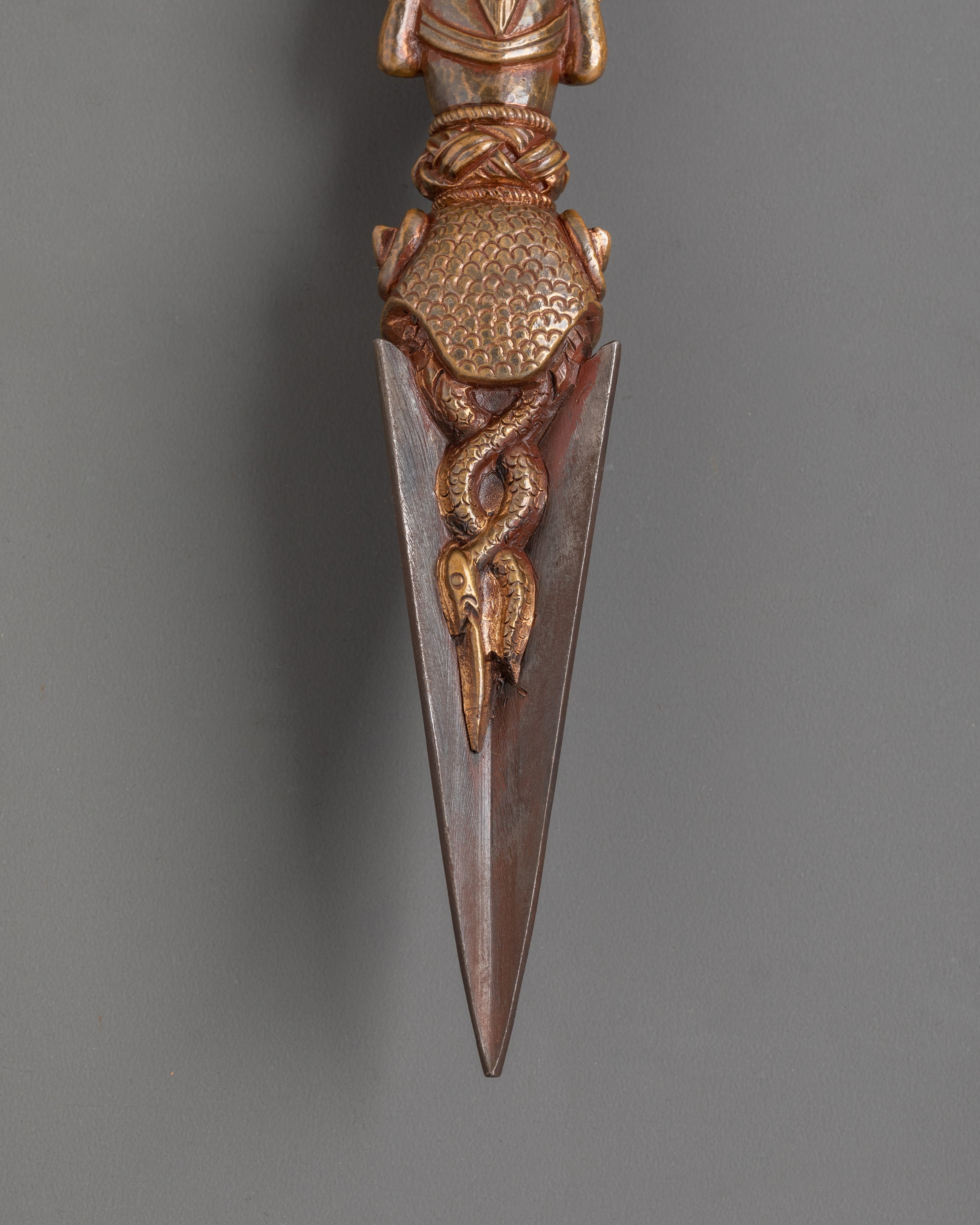 Handcrafted Copper Phurba Dagger | Ritual Tool for Spiritual Practices