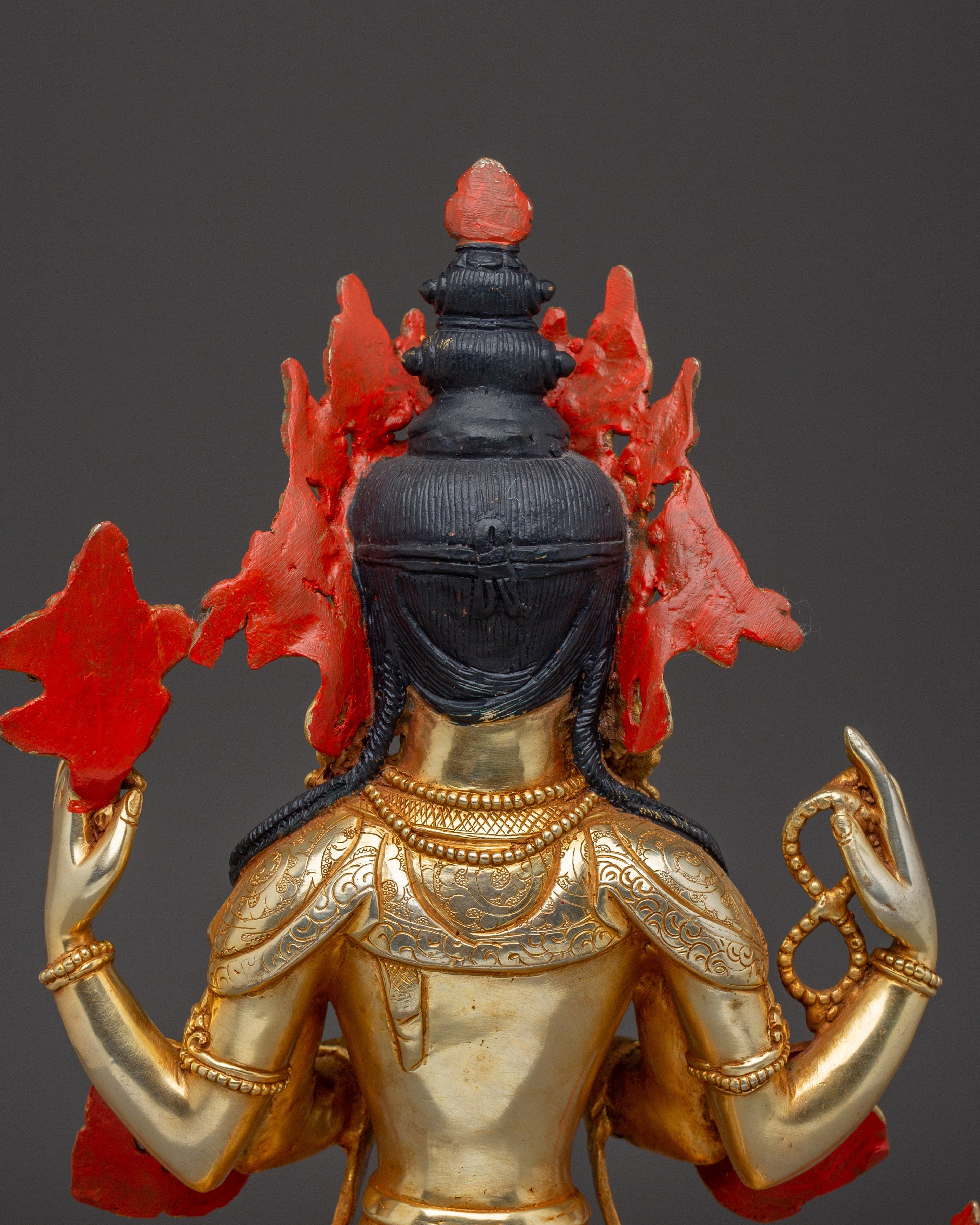Compassion Embodiment Chenrezig Statue | Avalokiteshvara Figurine