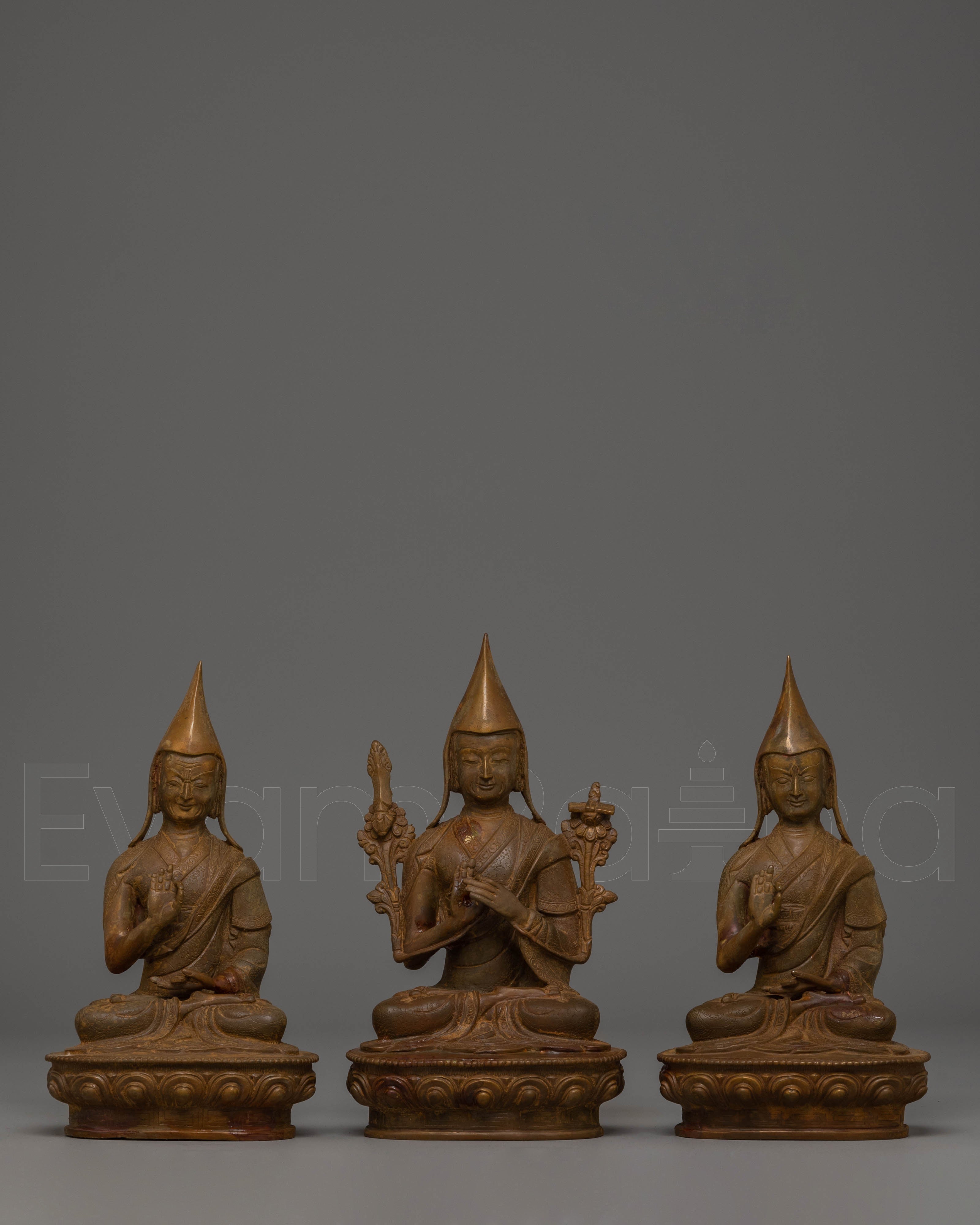 Sacred Tsongkhapa Je Statue Set