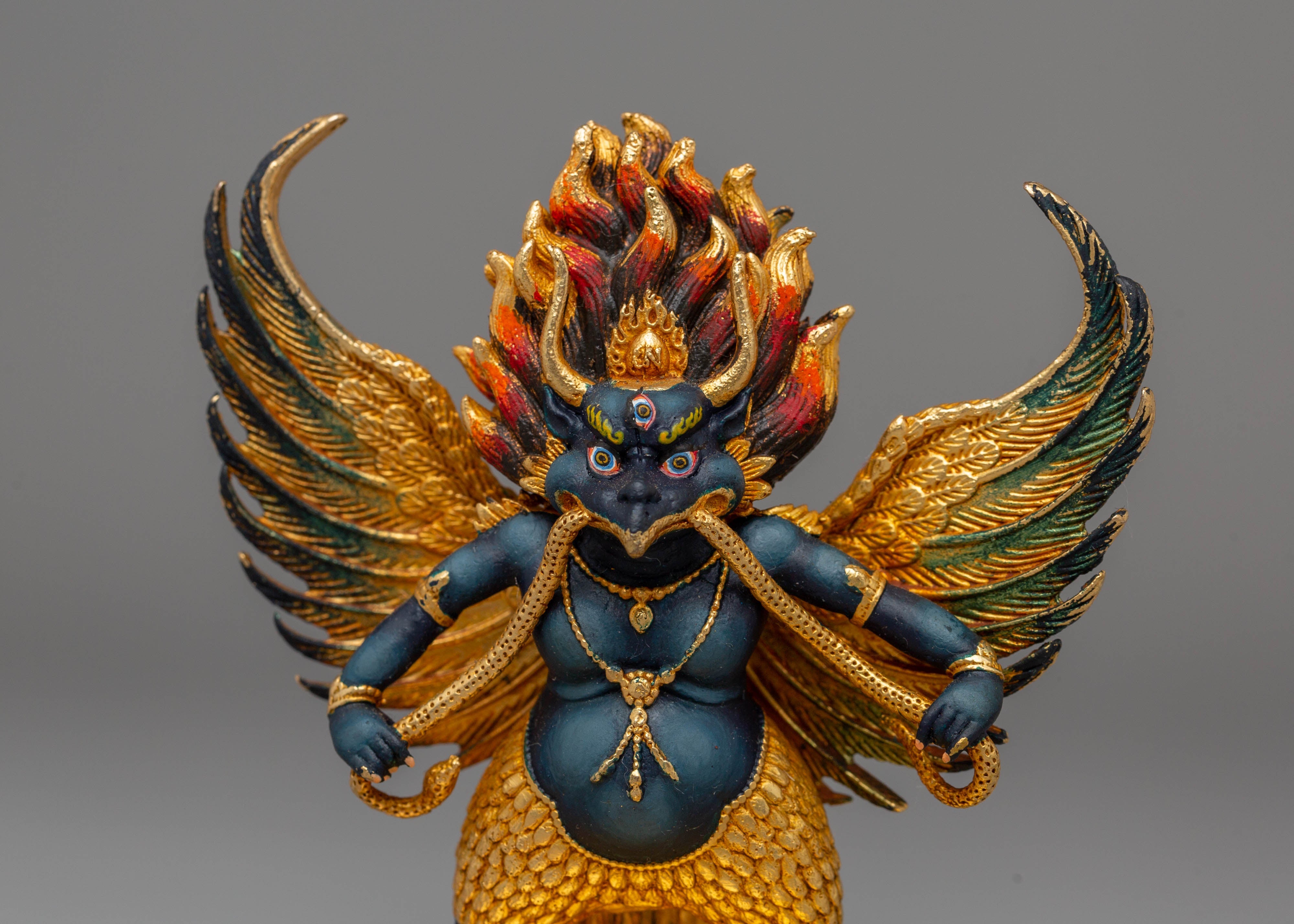 Handcrafted Buddhist Garuda Sculpture | Divine Protector Against Negativity