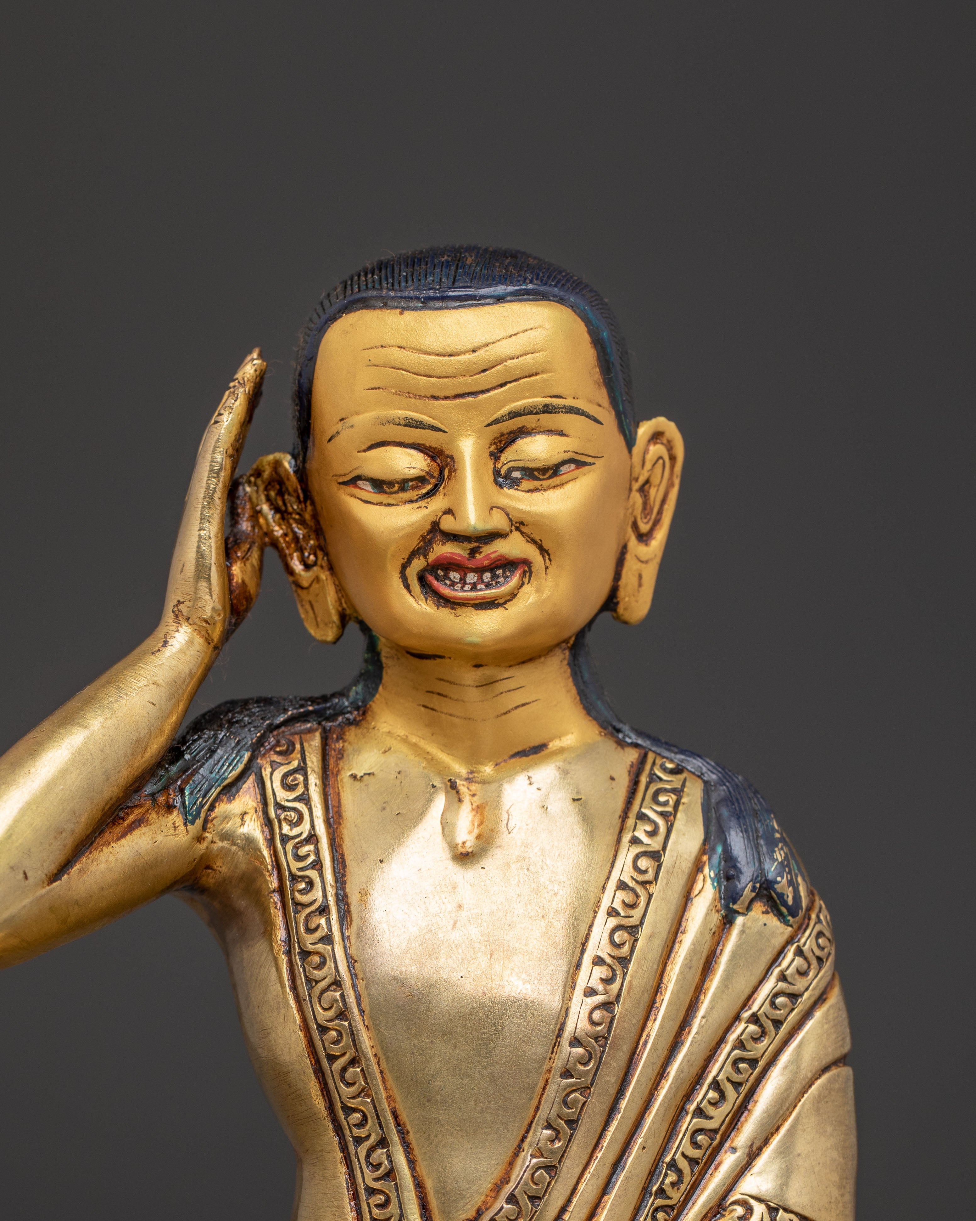 Sacred Golden Statue of Milarepa | Path to Enlightenment