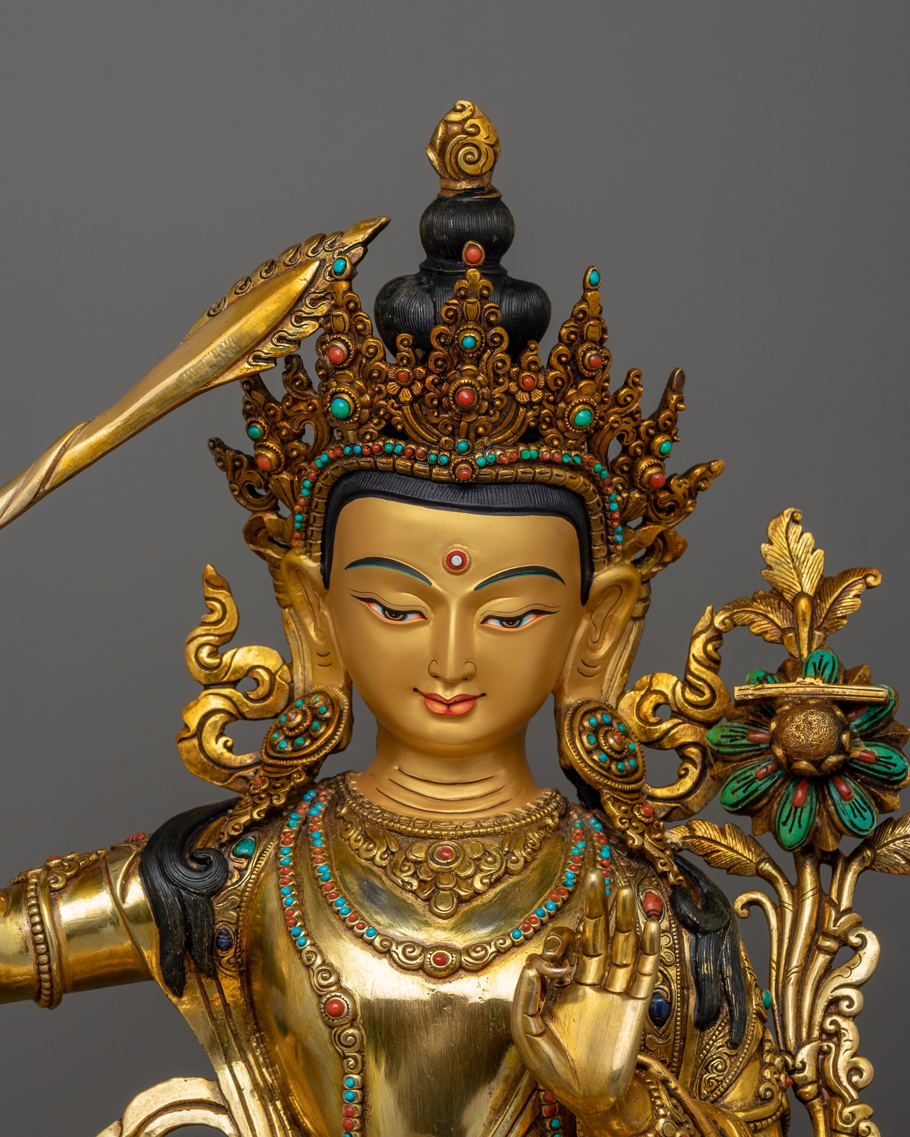 Himalayan Sculpture Of Manjushri | Lord of Speech