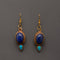 Turquoise and Lapis Earrings 