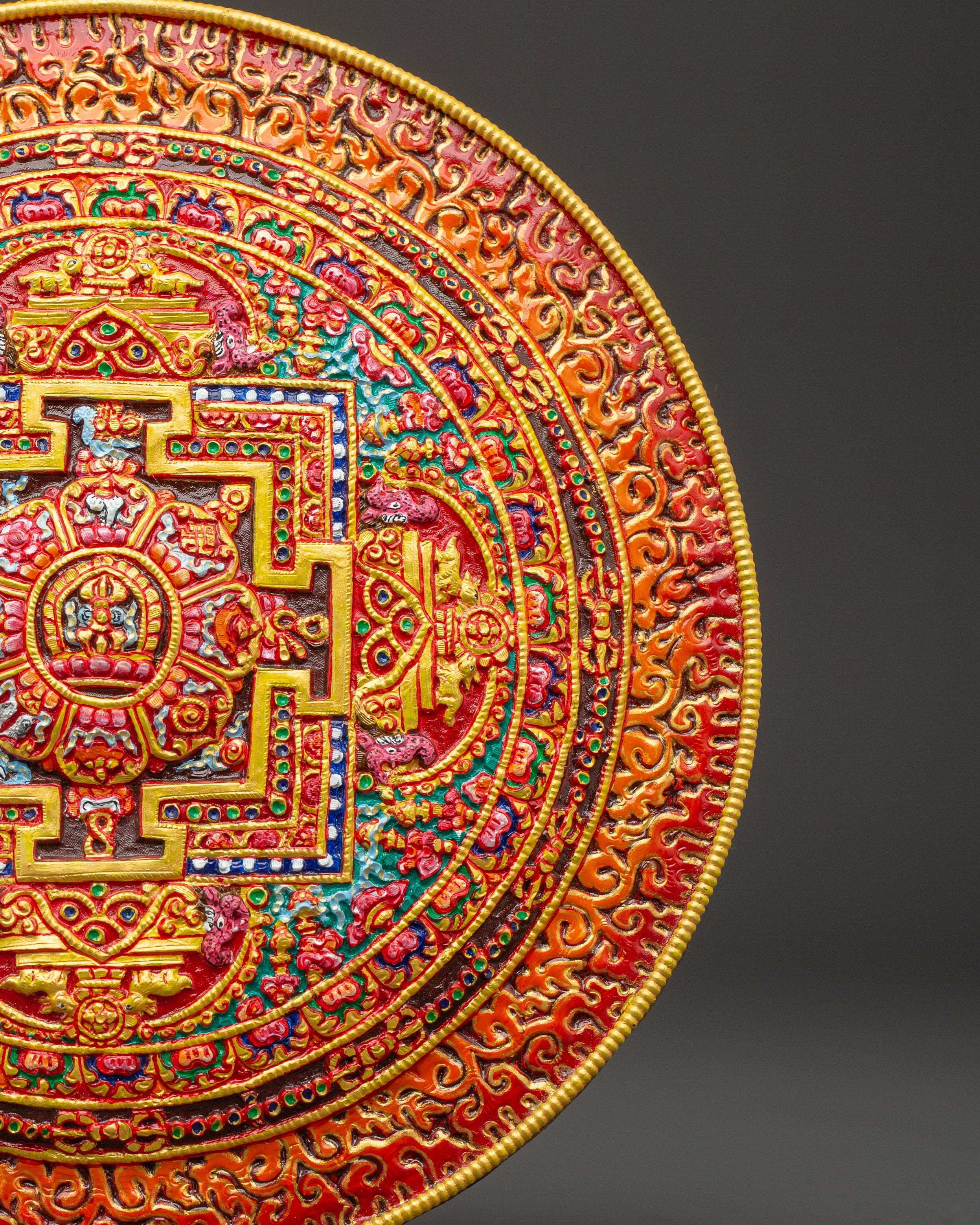 Spiritual Copper Mandala Wall Hanging | Handmade Boho Decor
