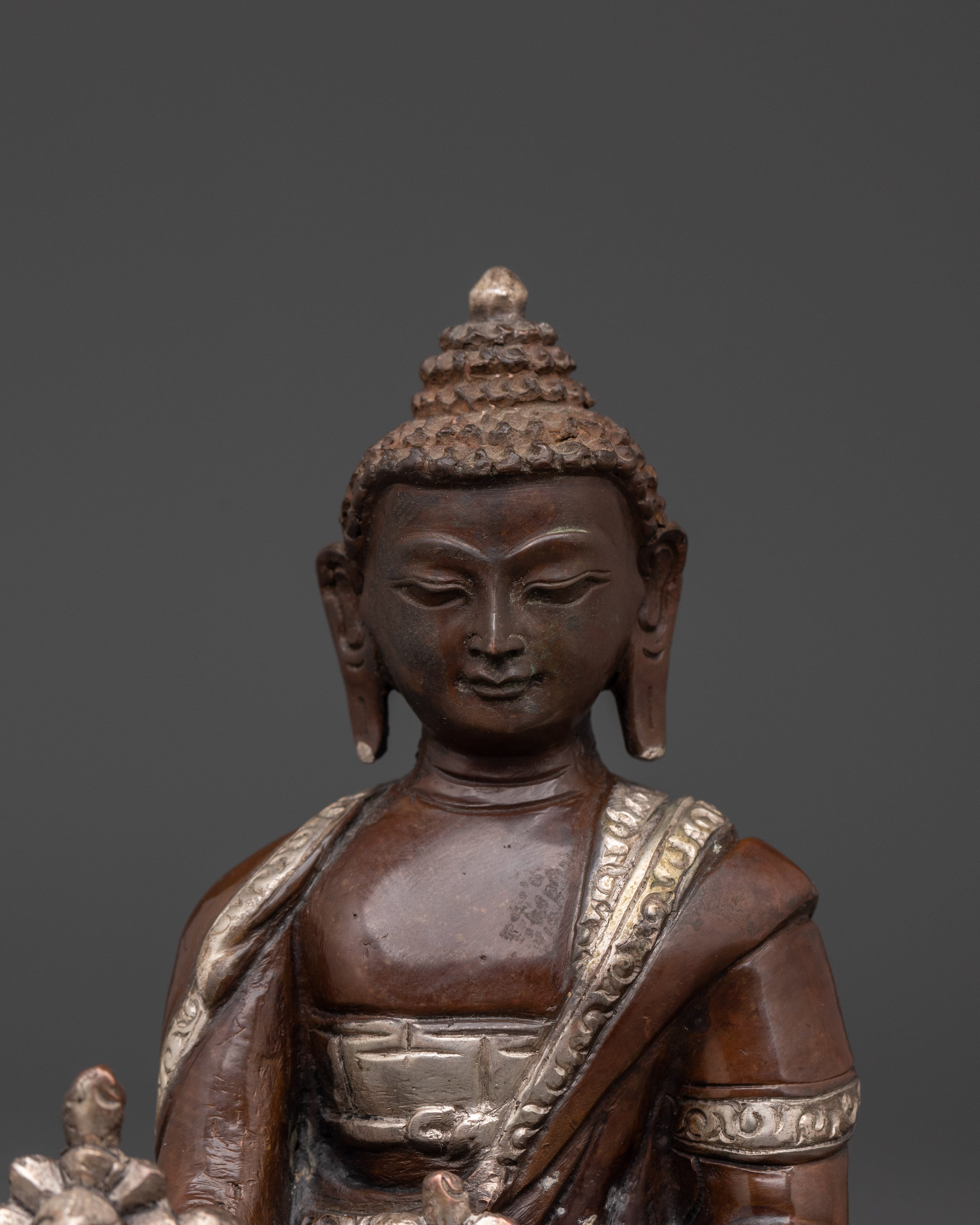 Handcrafted Healing Buddha Sculpture | Tibetan Buddhist Decor