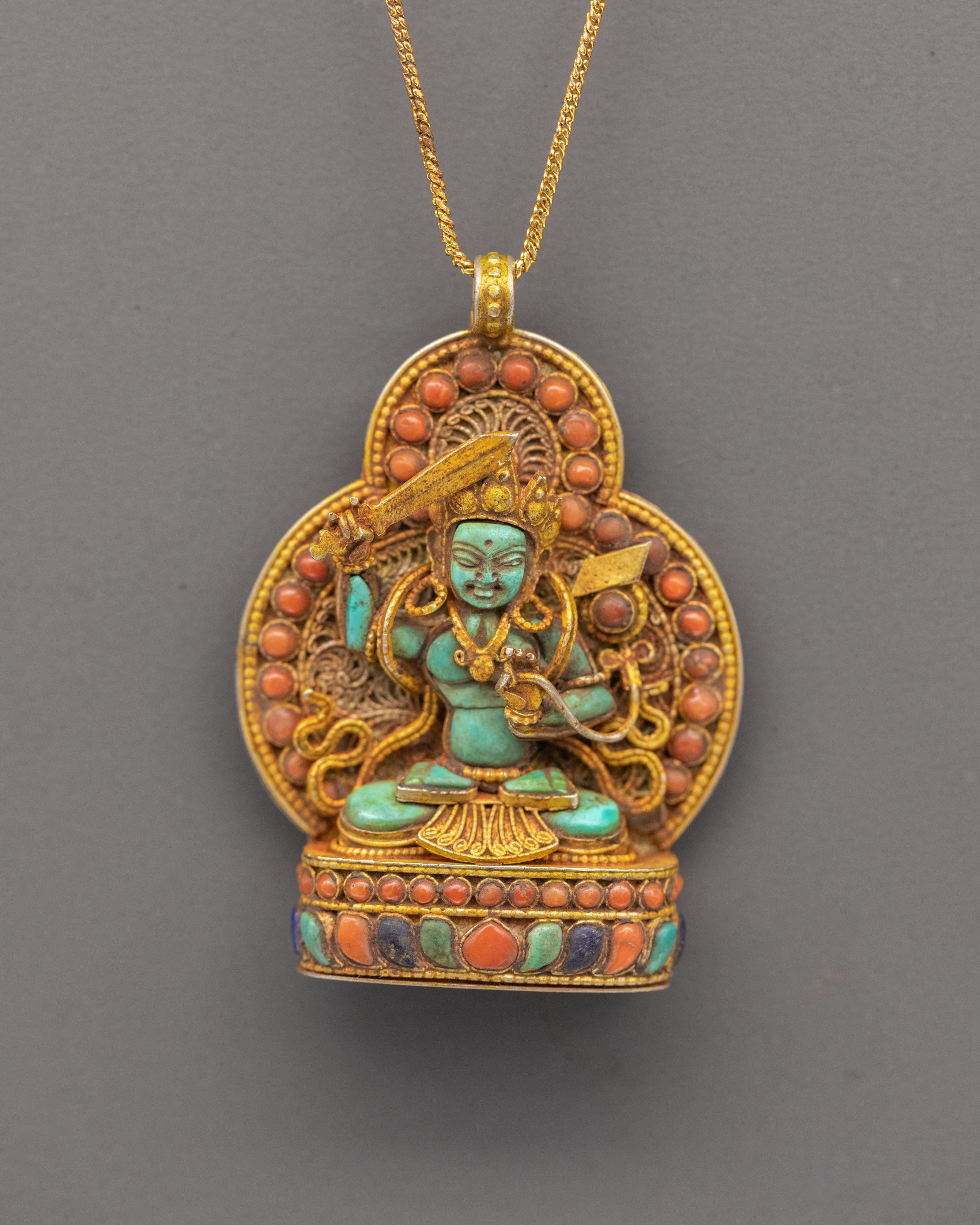 Bodhisattva Manjushri Locket | Symbol of Enlightenment