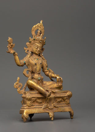 Bodhisattva Statue with Antique Finish | Altar and Shrine Craft
