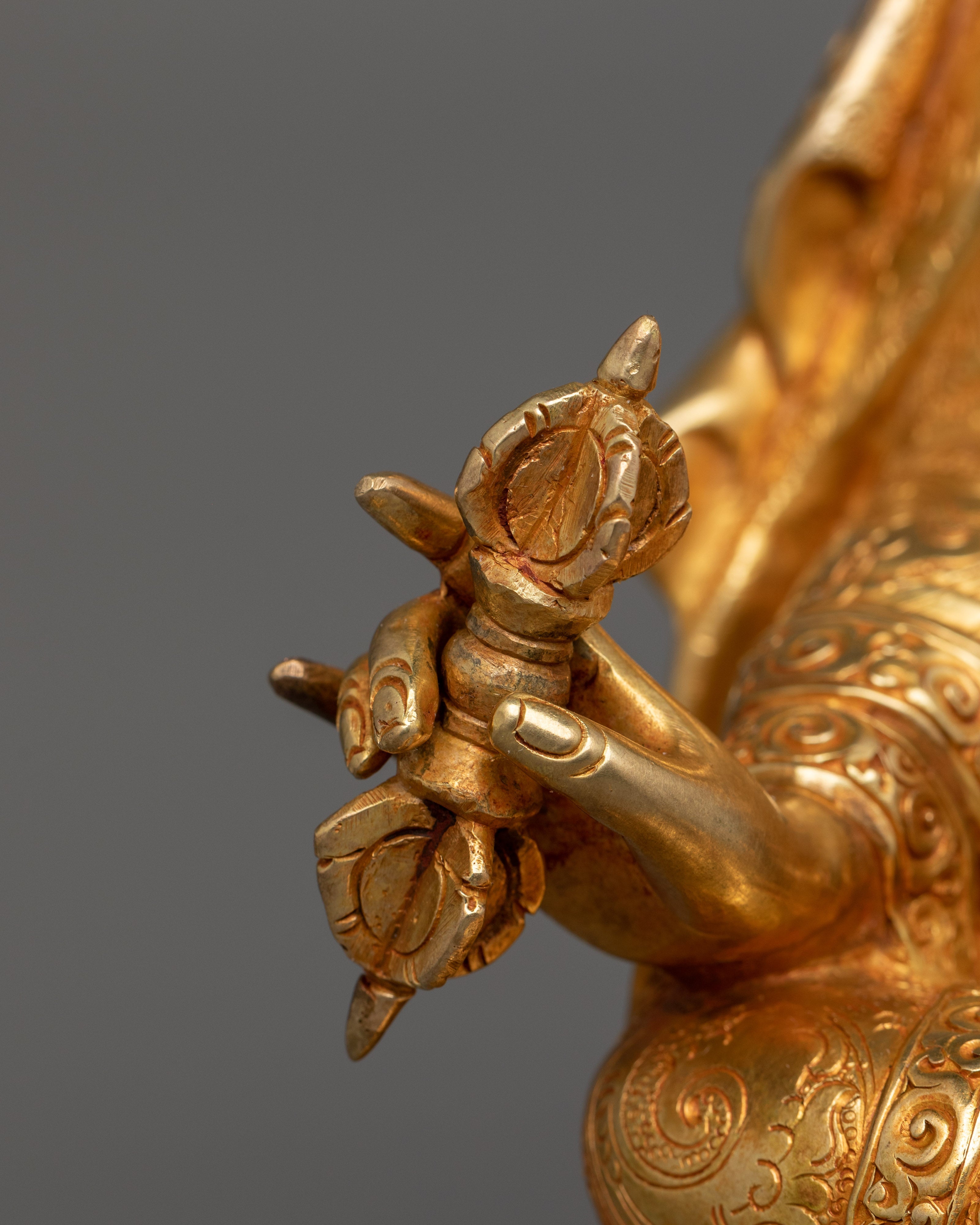 Tibetan Buddhism Guru Rinpoche Tantric Master Statue | Himalayan Buddhist Art of Nepal
