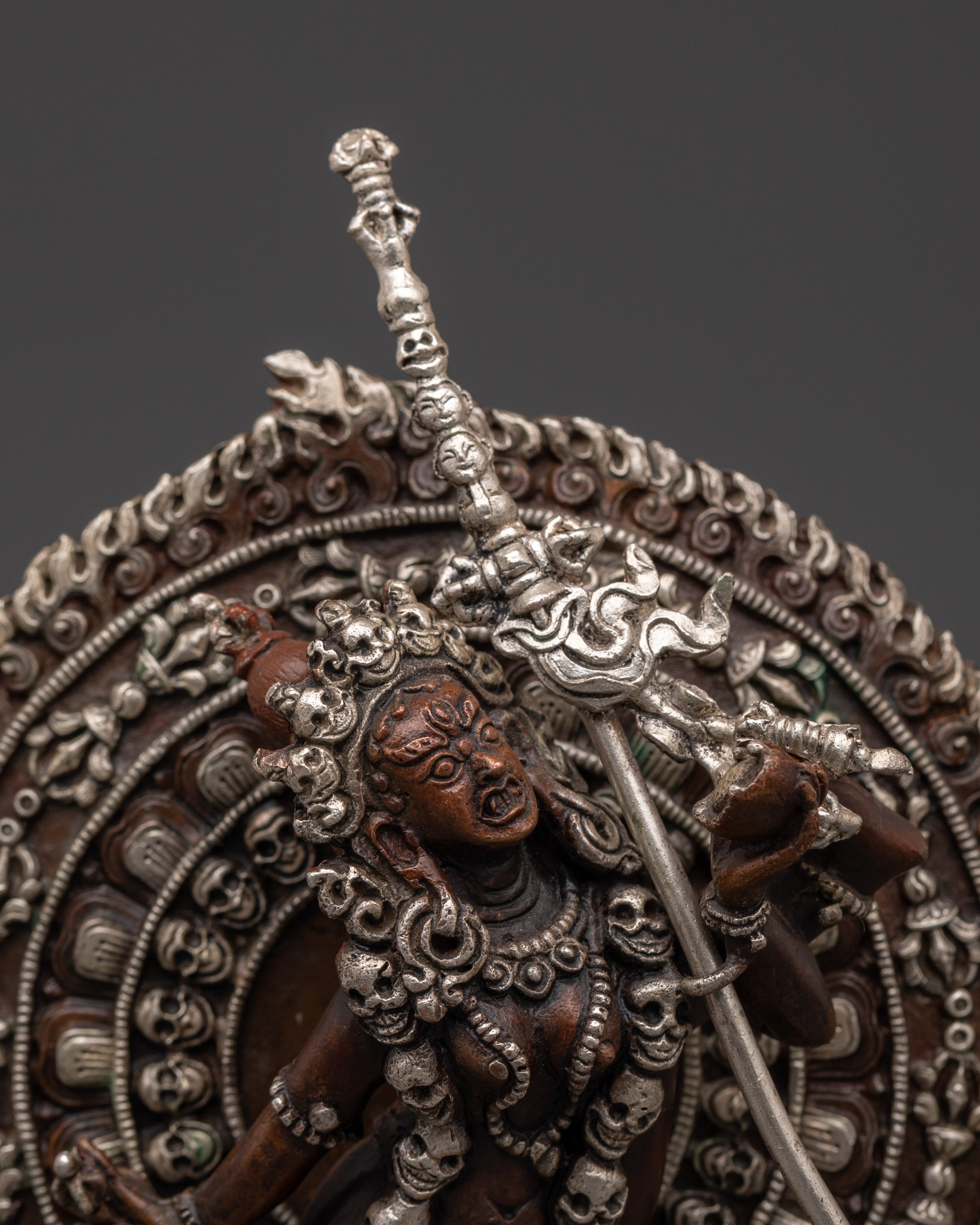 Vajrayogini Copper Figurine | Copper Body with Silver Plating