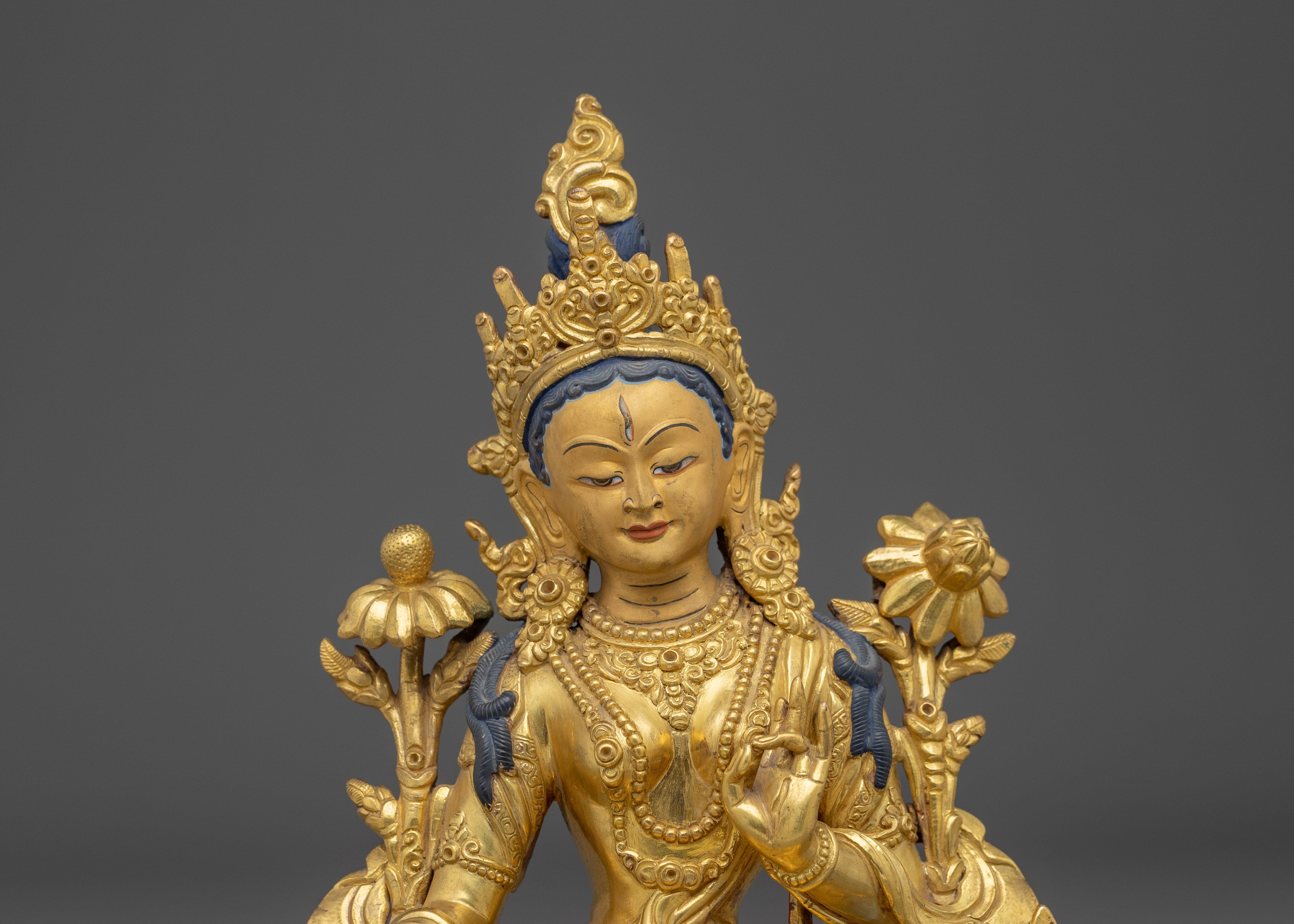 Traditional Sita Tara Spiritual Sculpture | Tibetan Goddess Tara Statue