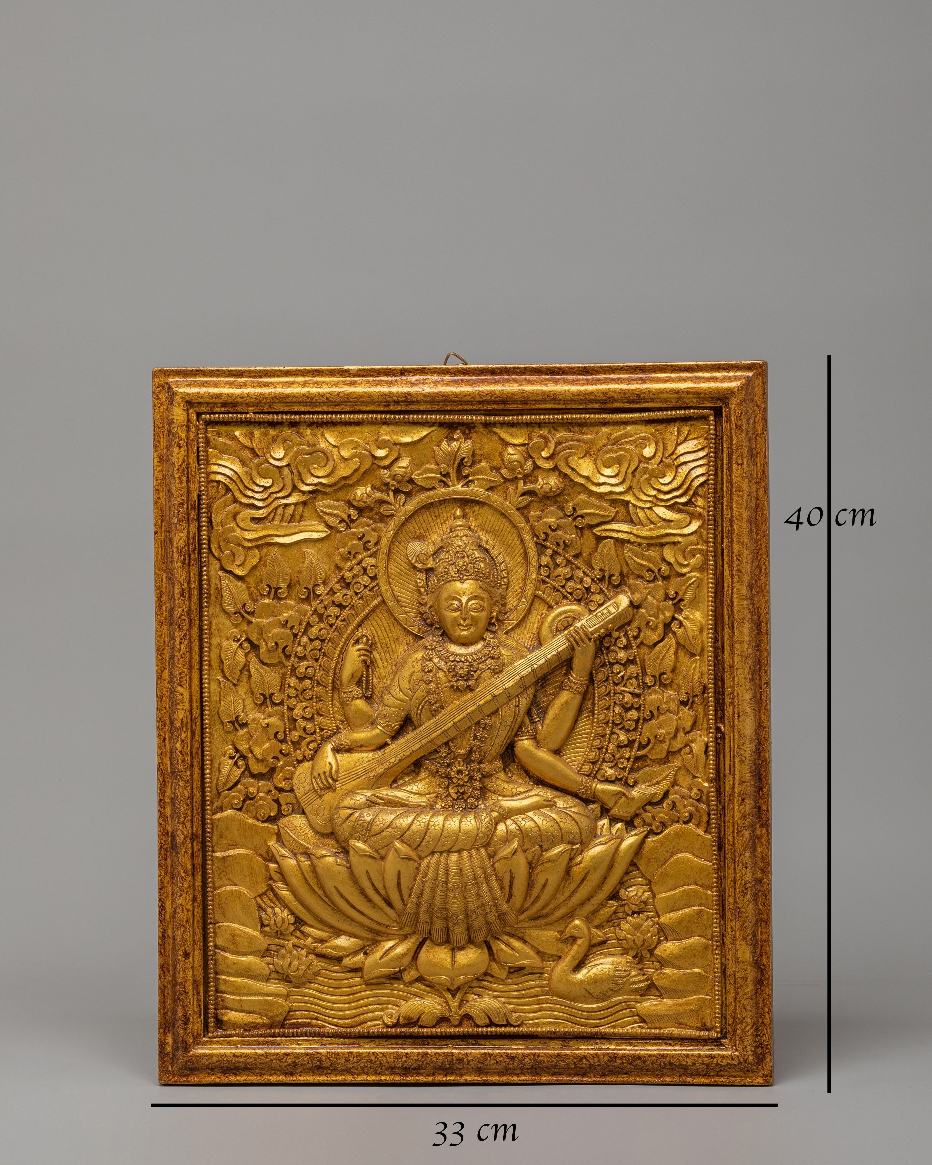 Saraswati Devi Wall Hanging | Embodiment of Wisdom