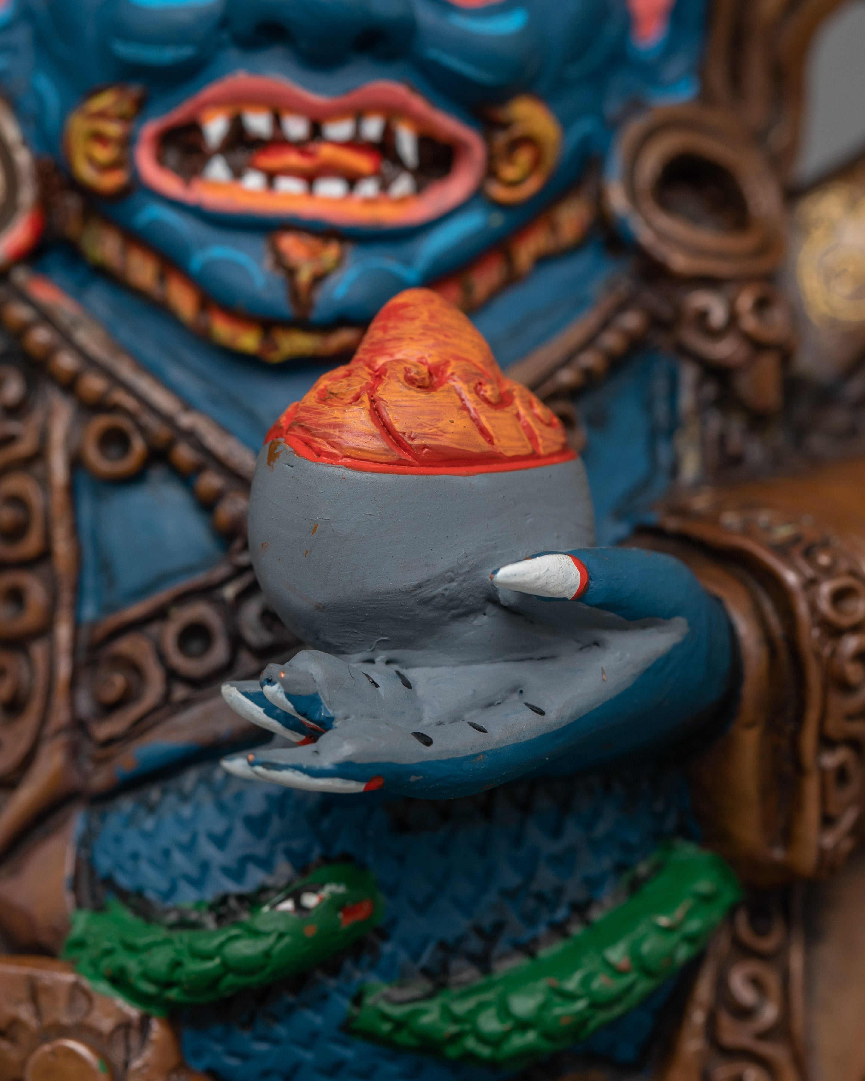 Mahakala Bernakchen Tibetan Deity Figurine | Protector of the Karma Kagyu Lineage