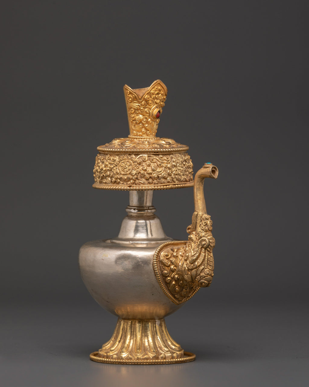Tibetan Copper Bumba Vessel | Handcrafted Sacred Ritual Water Pot