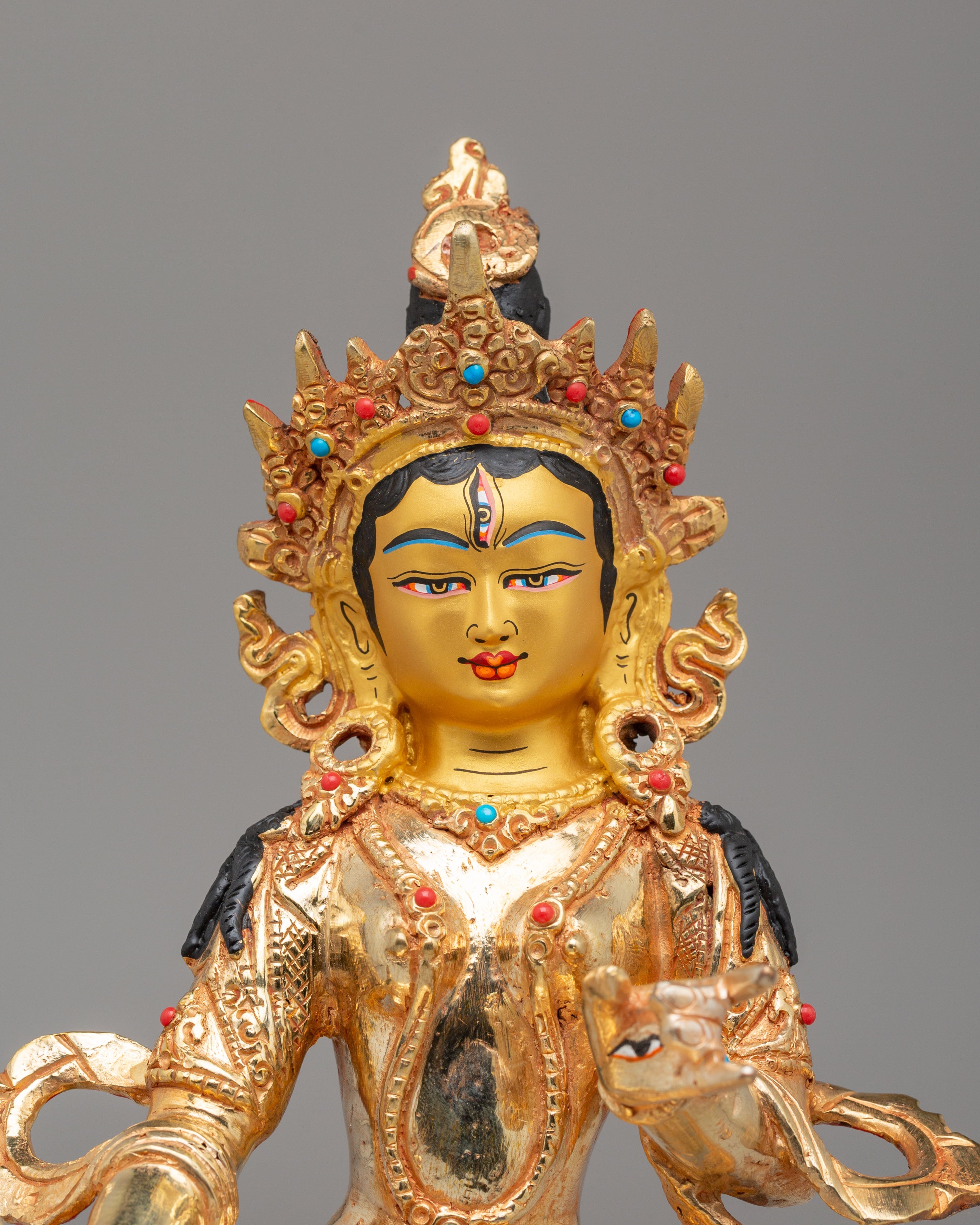 Buddhist White Umbrella Deity Statue | Sacred Meditation Sculpture