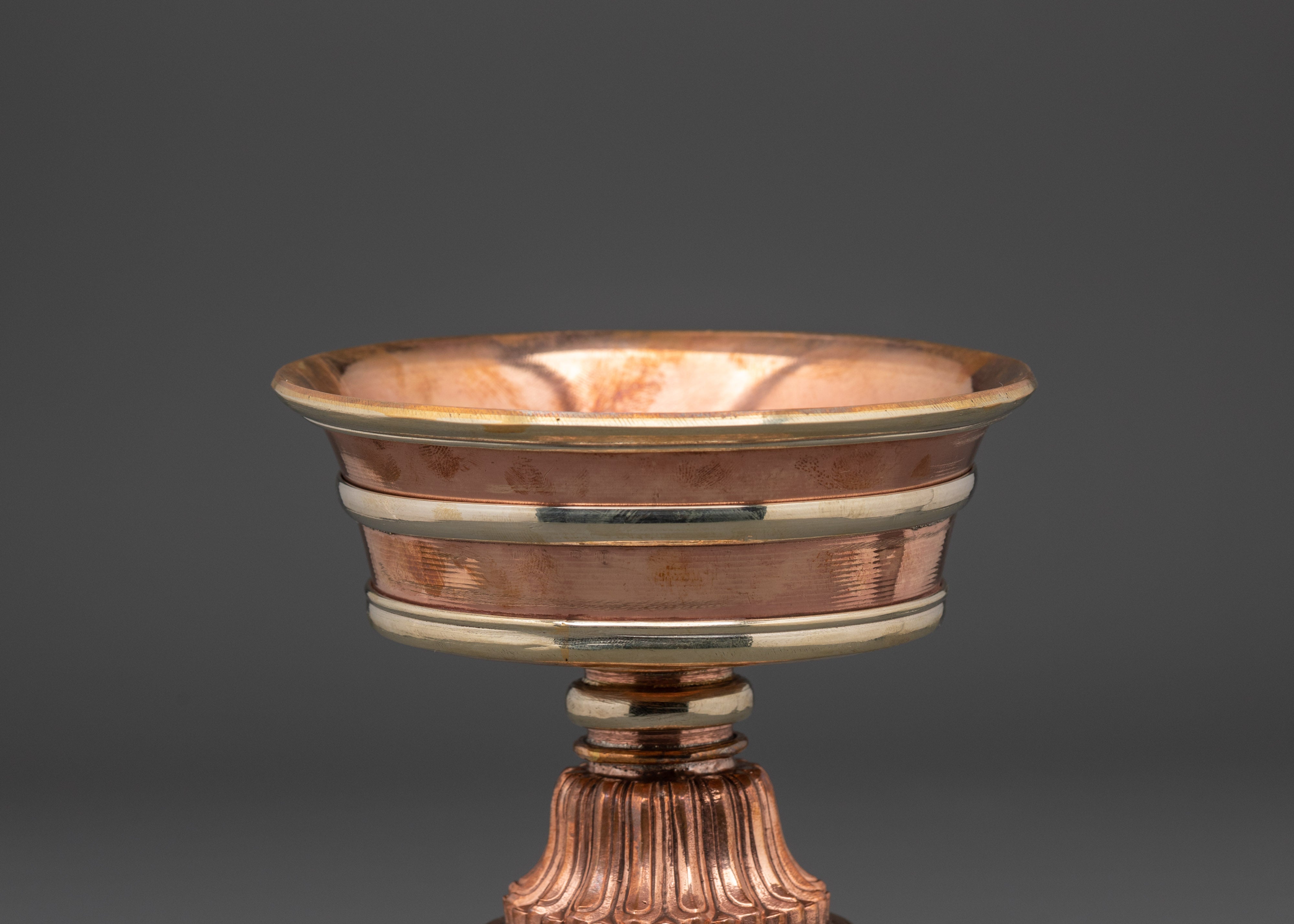 Handcrafted Spiritual Copper Butter Lamp | Buddhist Traditions
