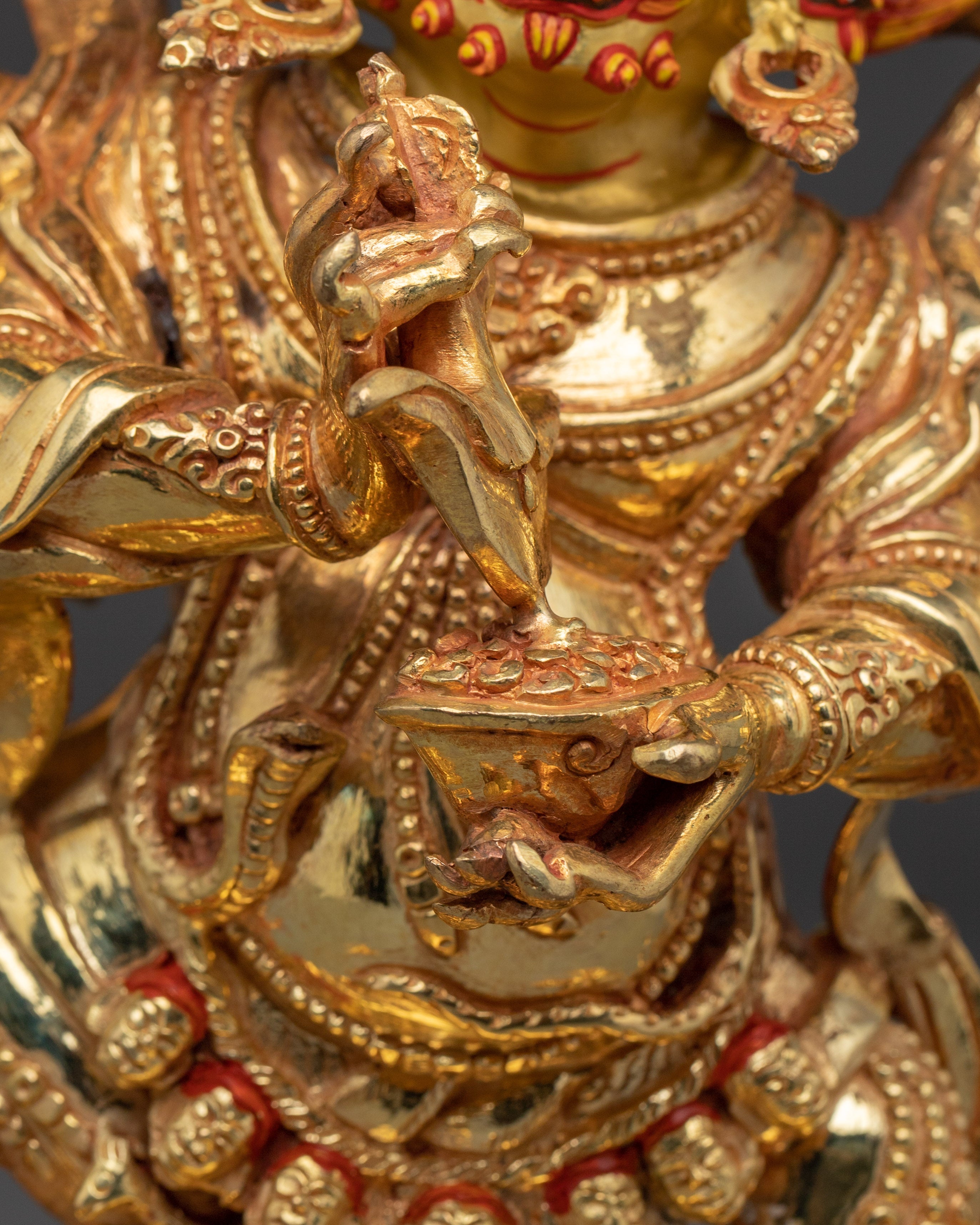 Statue of Four Armed Mahakala | Buddhist Protector