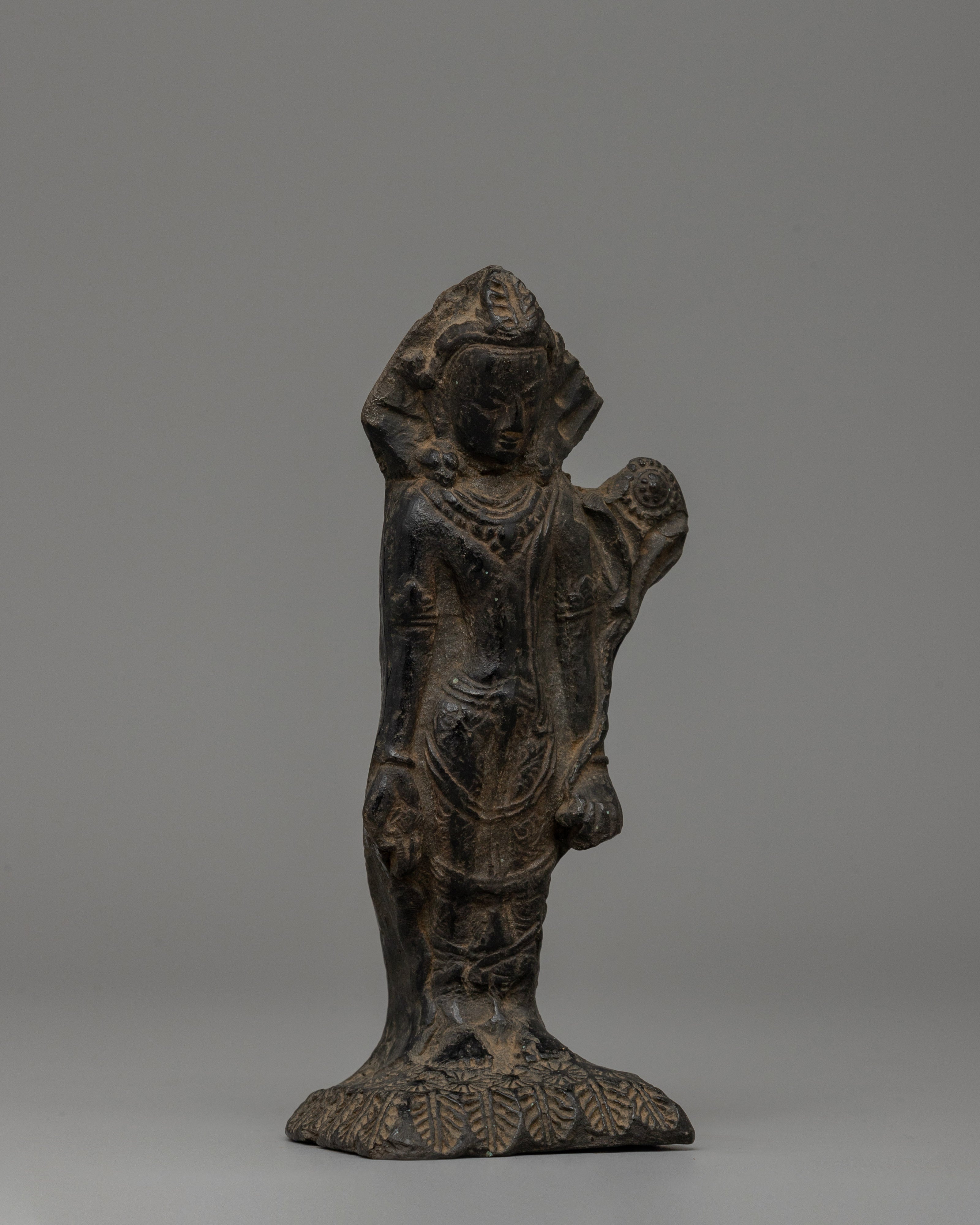 Lokeshwor Statue | Handcrafted 14.5cm Terracotta Tibetan Deity