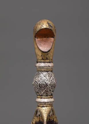 Brass Inlaid Phurba | Tibetan Dagger for Ritual Protection