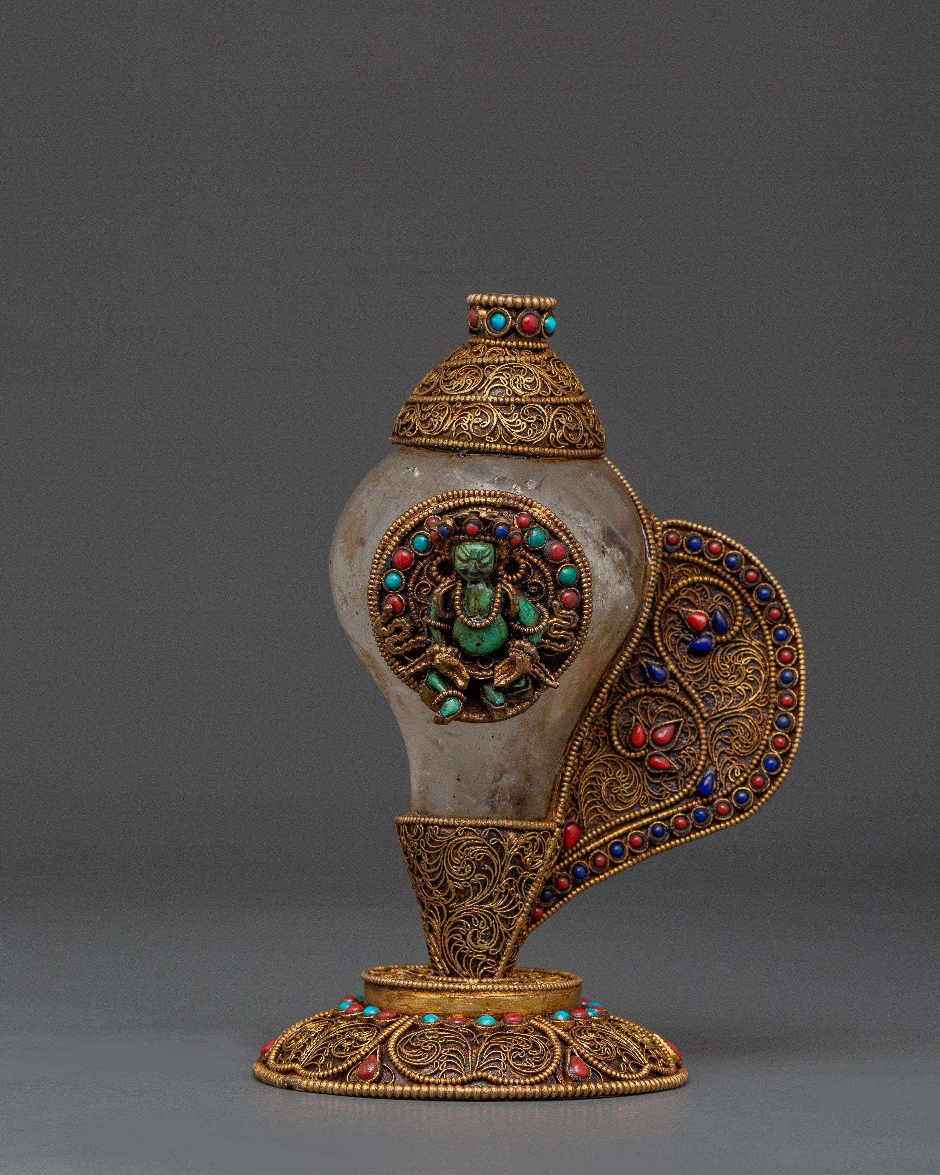 Sacred Gold-Plated Copper Conch Shell 