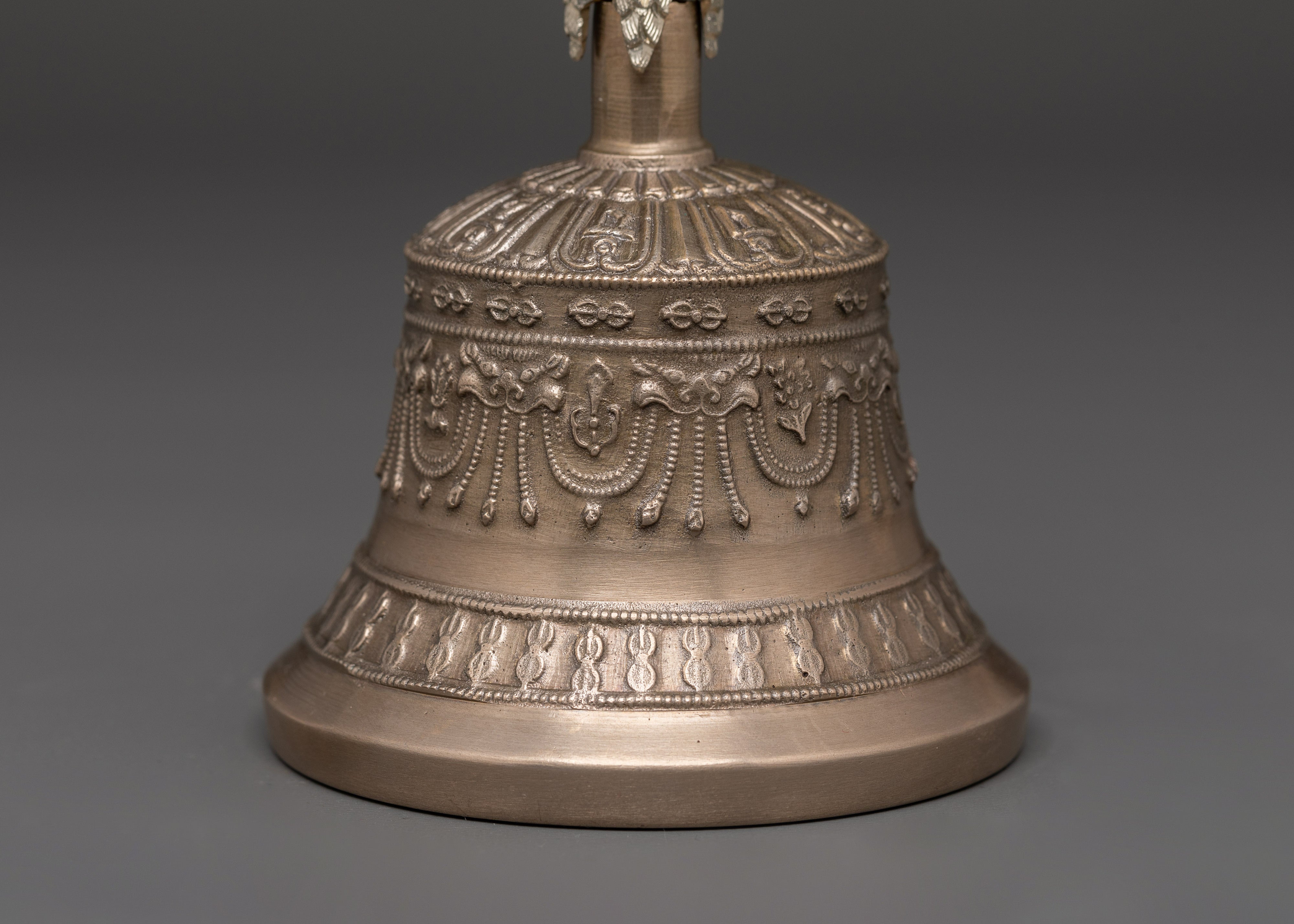 Traditional Tibetan Bell and Vajra Set | Handcrafted Ritual Tools