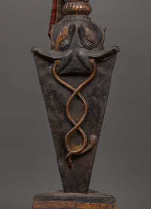 Sacred Iron Phurba Dagger | Vajra Ritual Tool