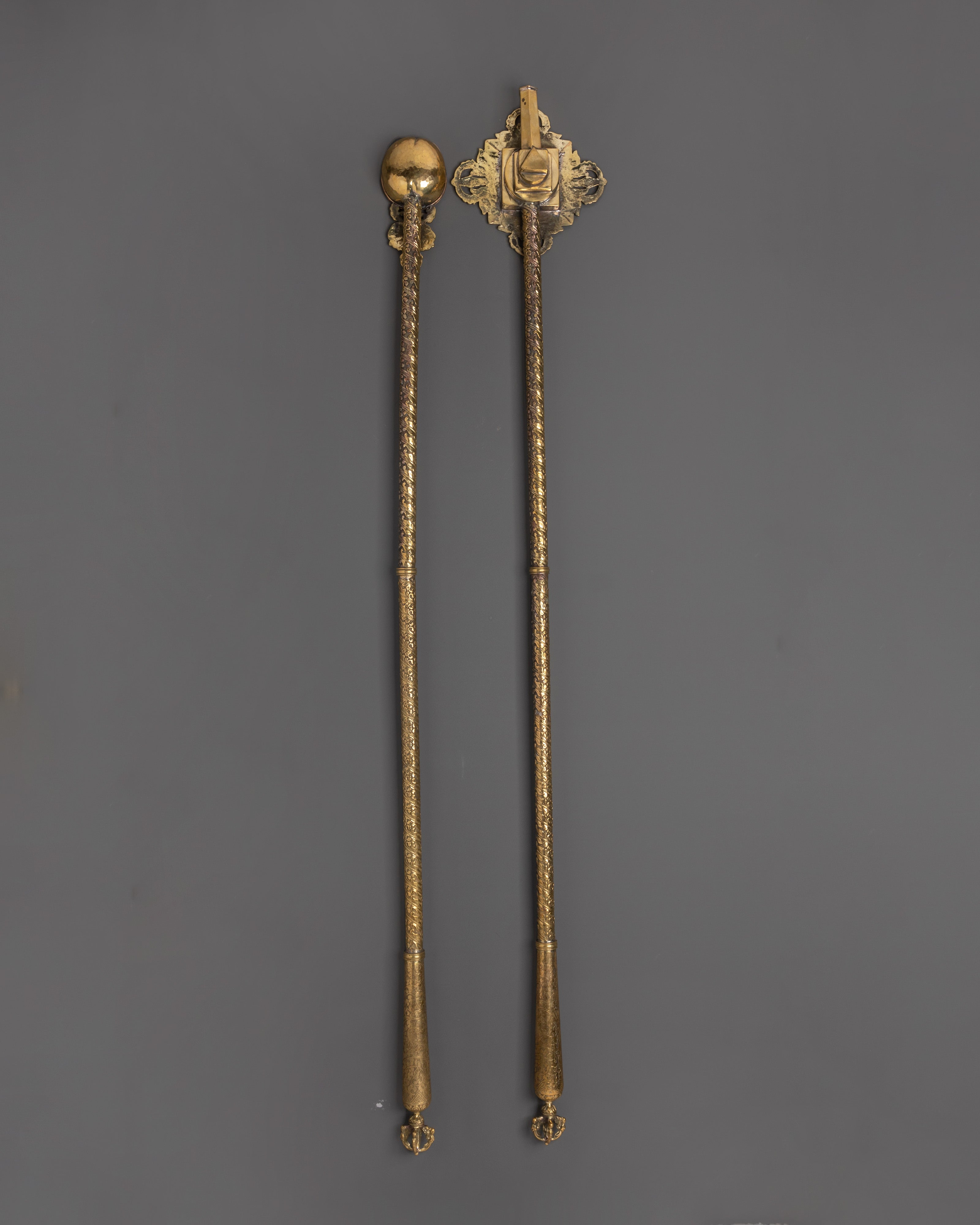Tibetan Gangsa and Ganglu Set | Buddhist Ceremonial Altar Set