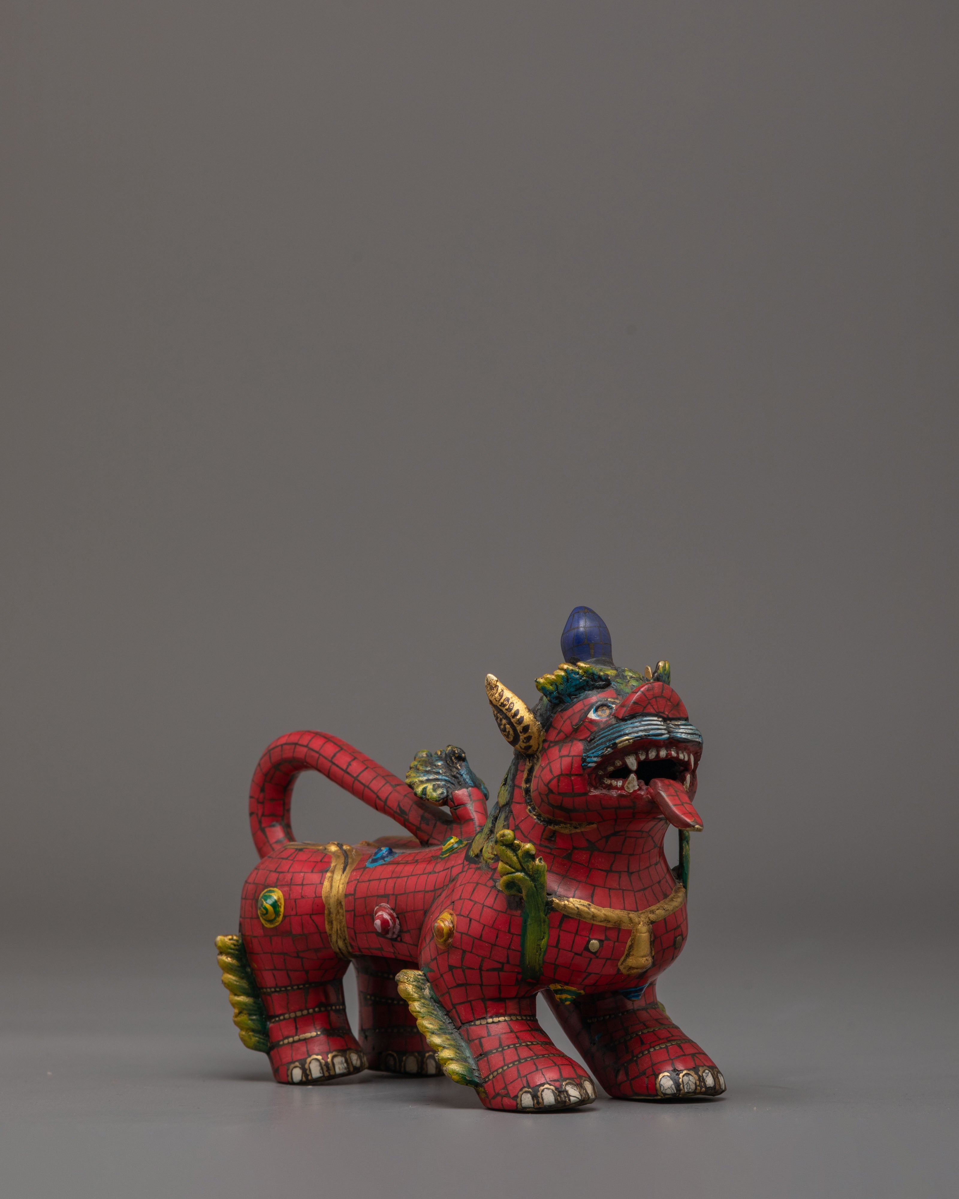 Handcrafted Lion Set for Decor | Bronze Guardian Lion Sculptures