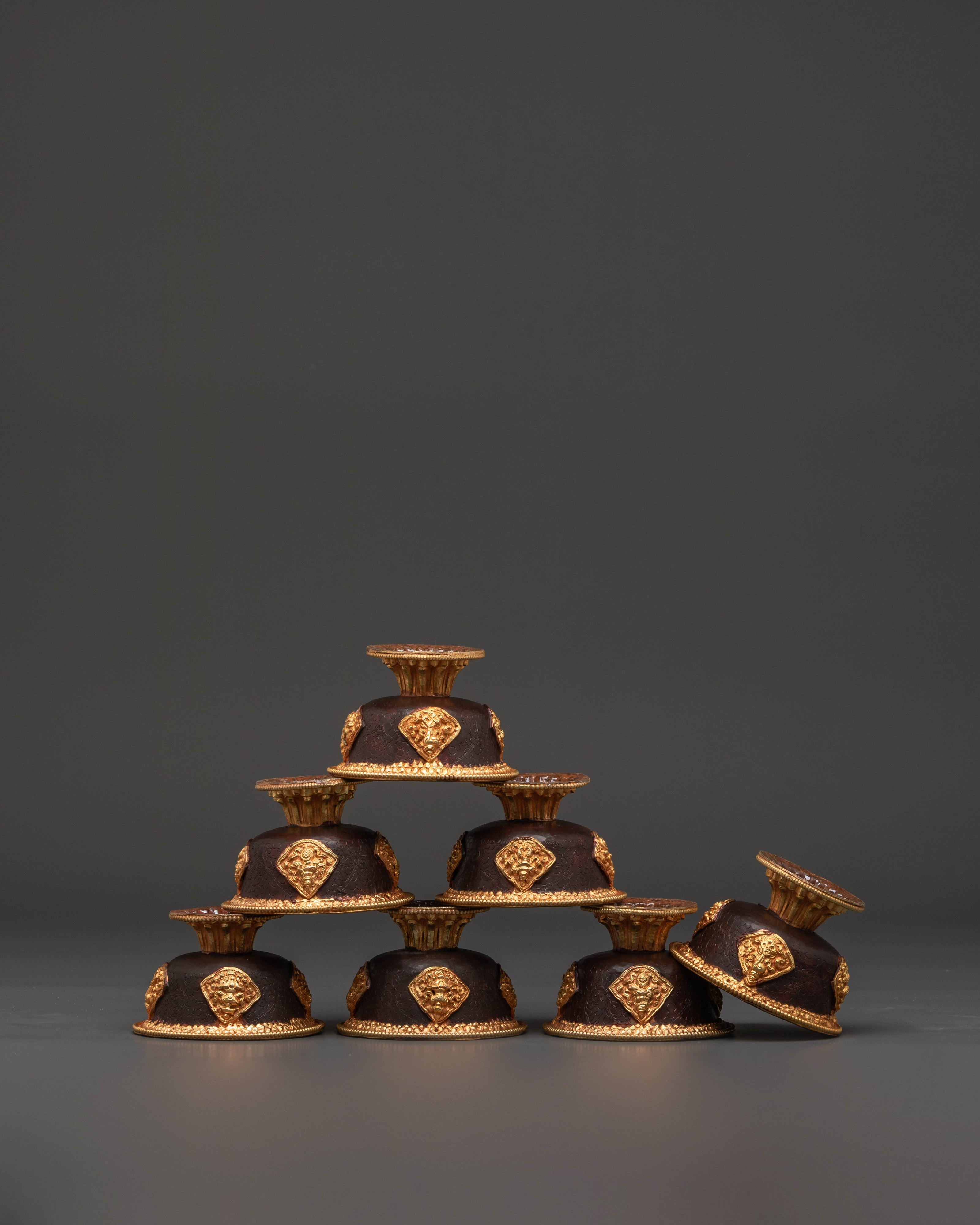 Dharma Offering Bowl Set | Buddhist Altar Ritual Cups