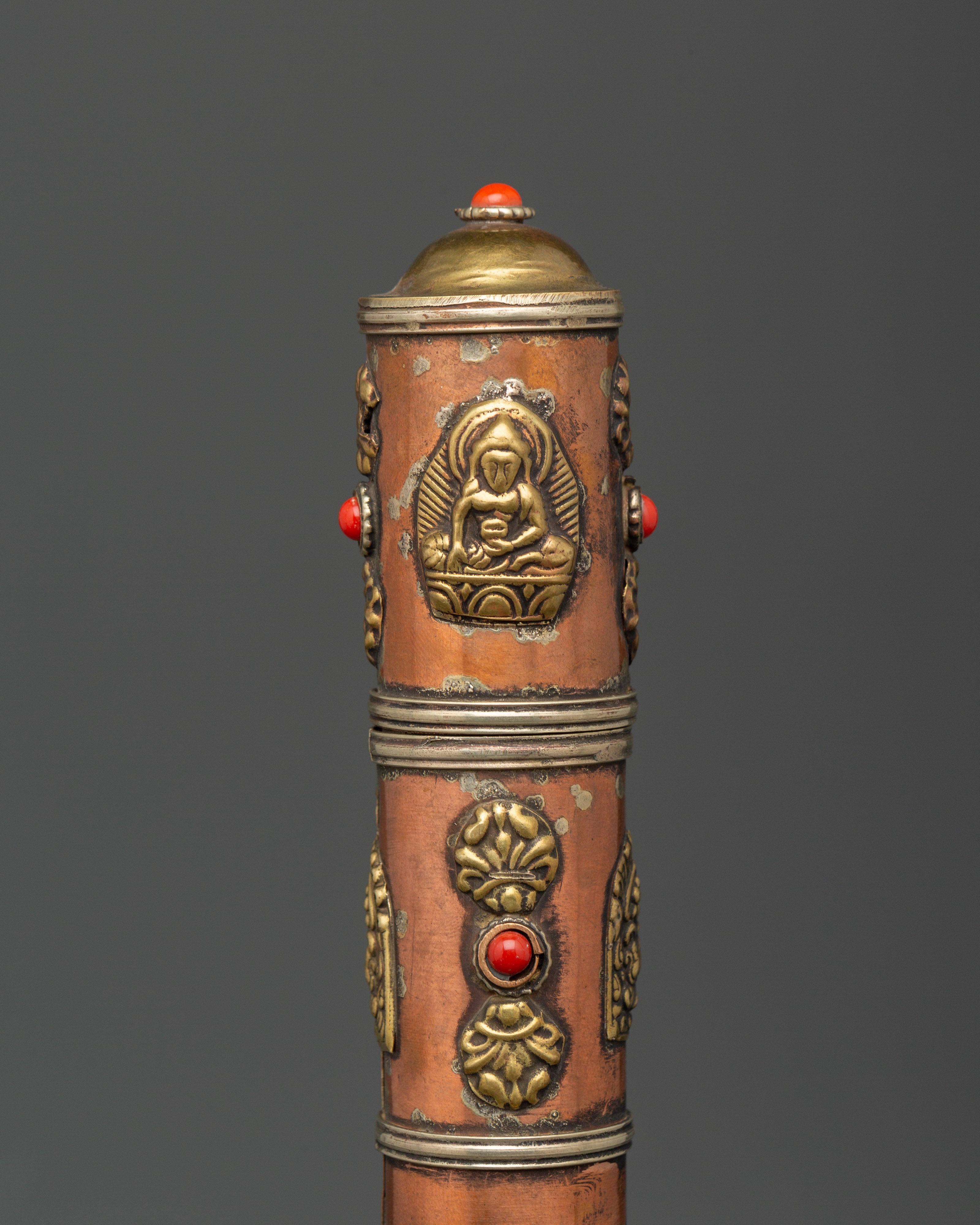 Tibetan Incense Holder with Brass | Spiritual Home Decor