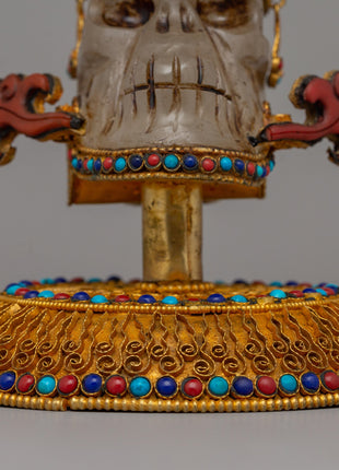 Spiritual Decor Skull Head | Symbol of Mortality and Transformation