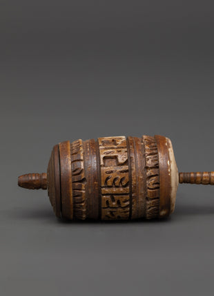 Buffalo Bone Prayer Wheel | Handcrafted Mantra Spinner
